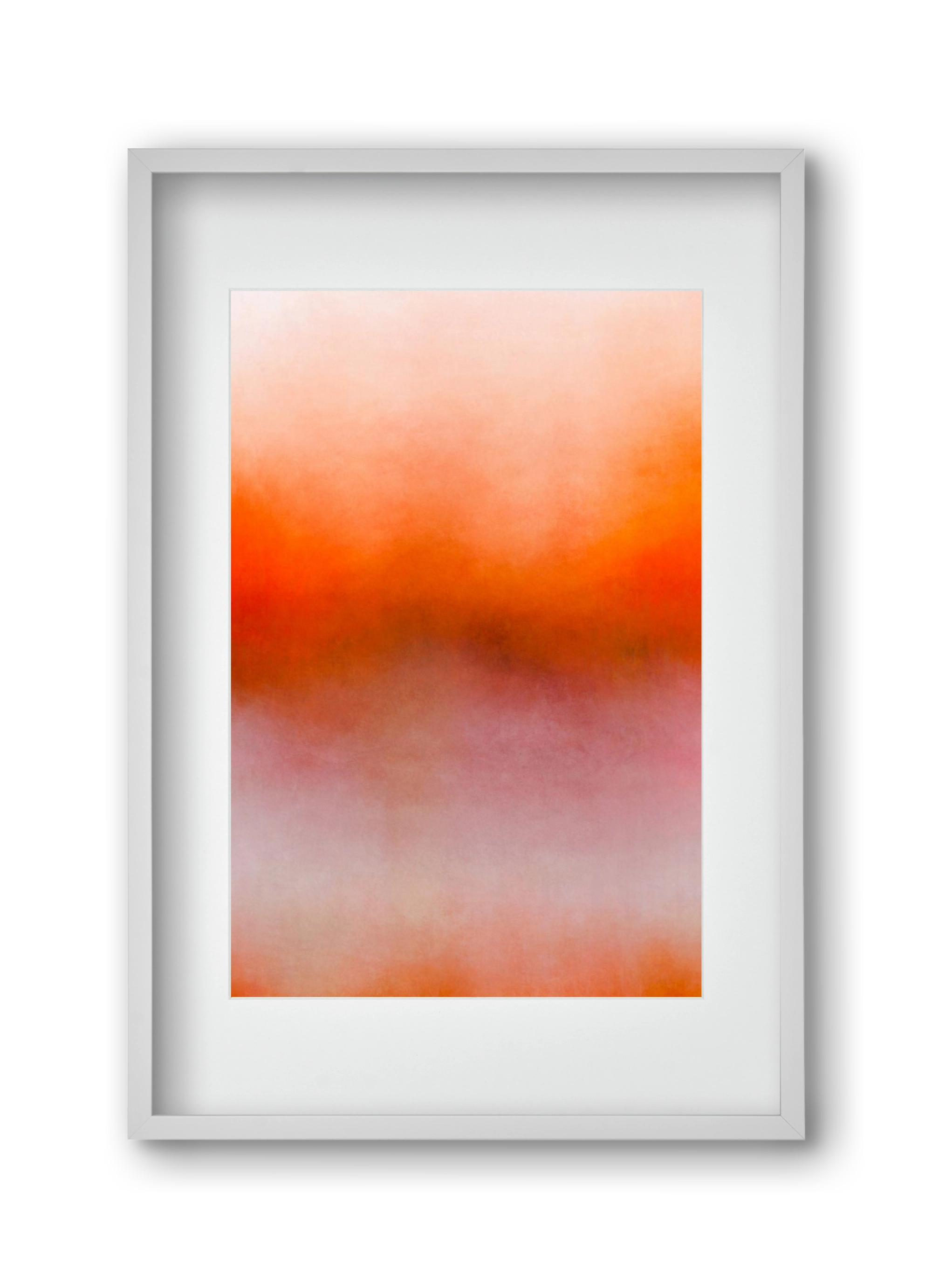 COLOR GRADIENT - 05, 30x45 cm (20x30 cm), Fehér keret, paszpartuval