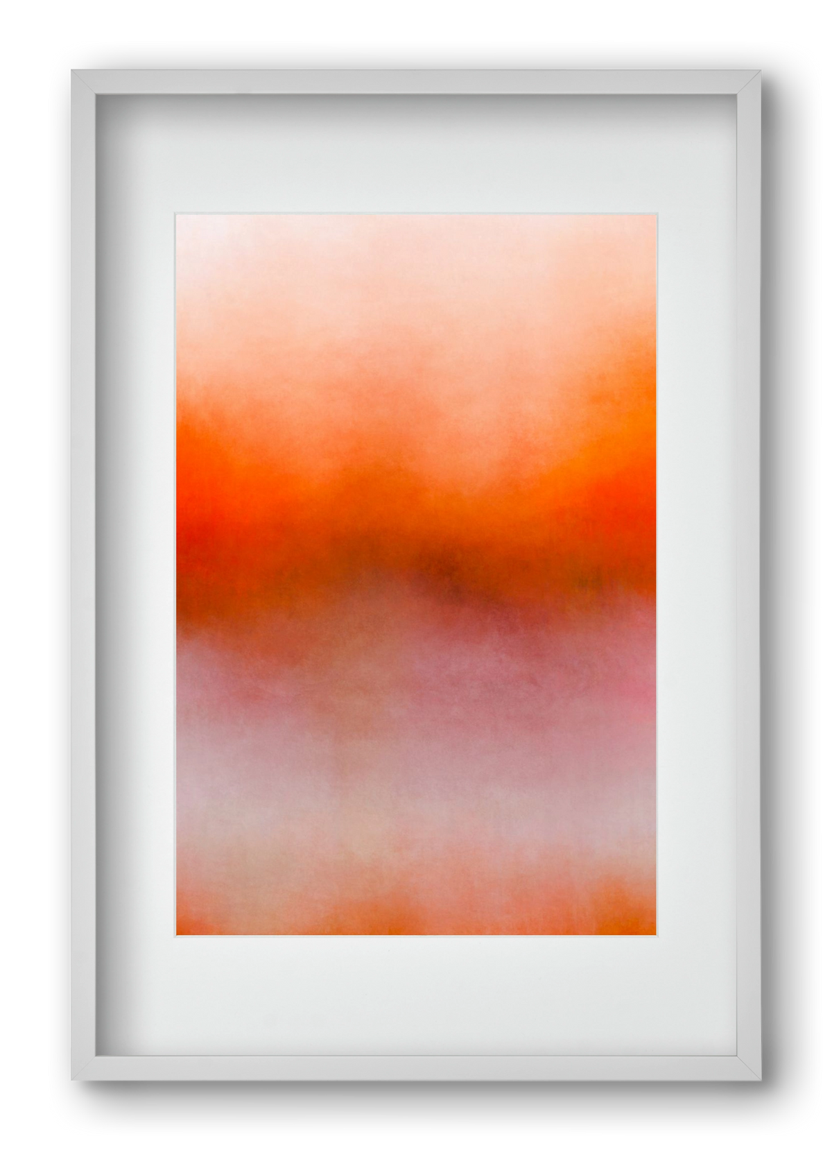 COLOR GRADIENT - 05, 40x60 cm (30x45 cm), Fehér keret, paszpartuval