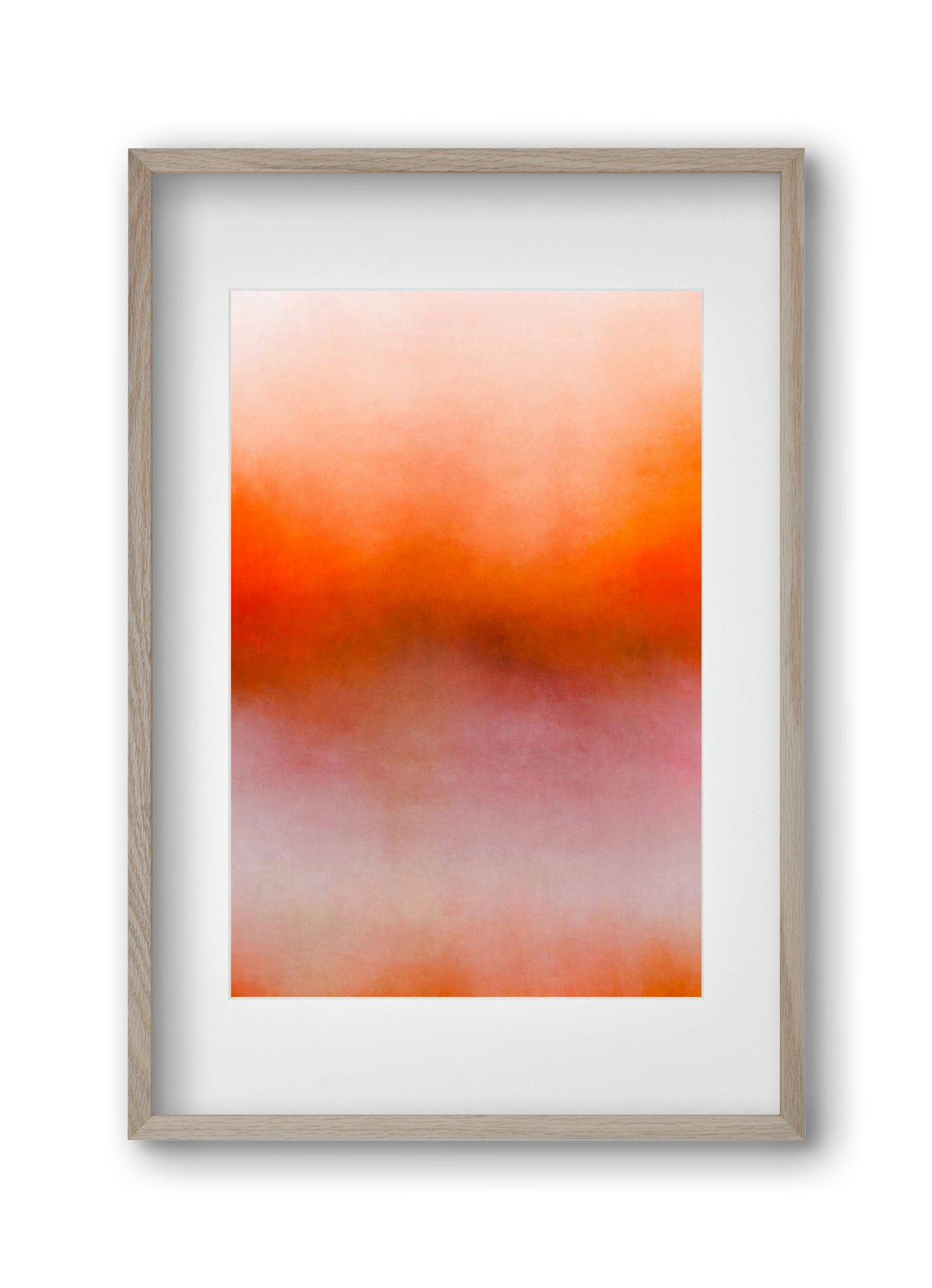 COLOR GRADIENT - 05, 30x45 cm (20x30 cm), Tölgy keret, paszpartuval