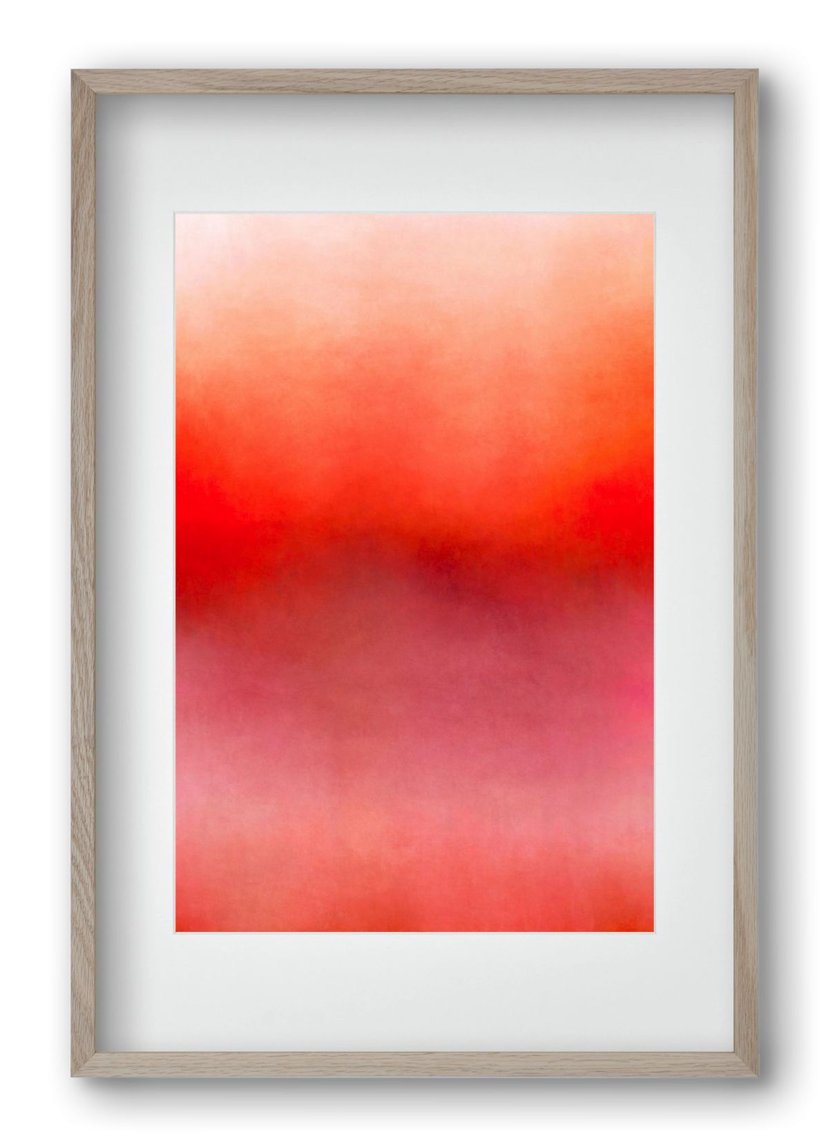 COLOR GRADIENT - 06, 40x60 cm (30x45 cm), Tölgy keret, paszpartuval