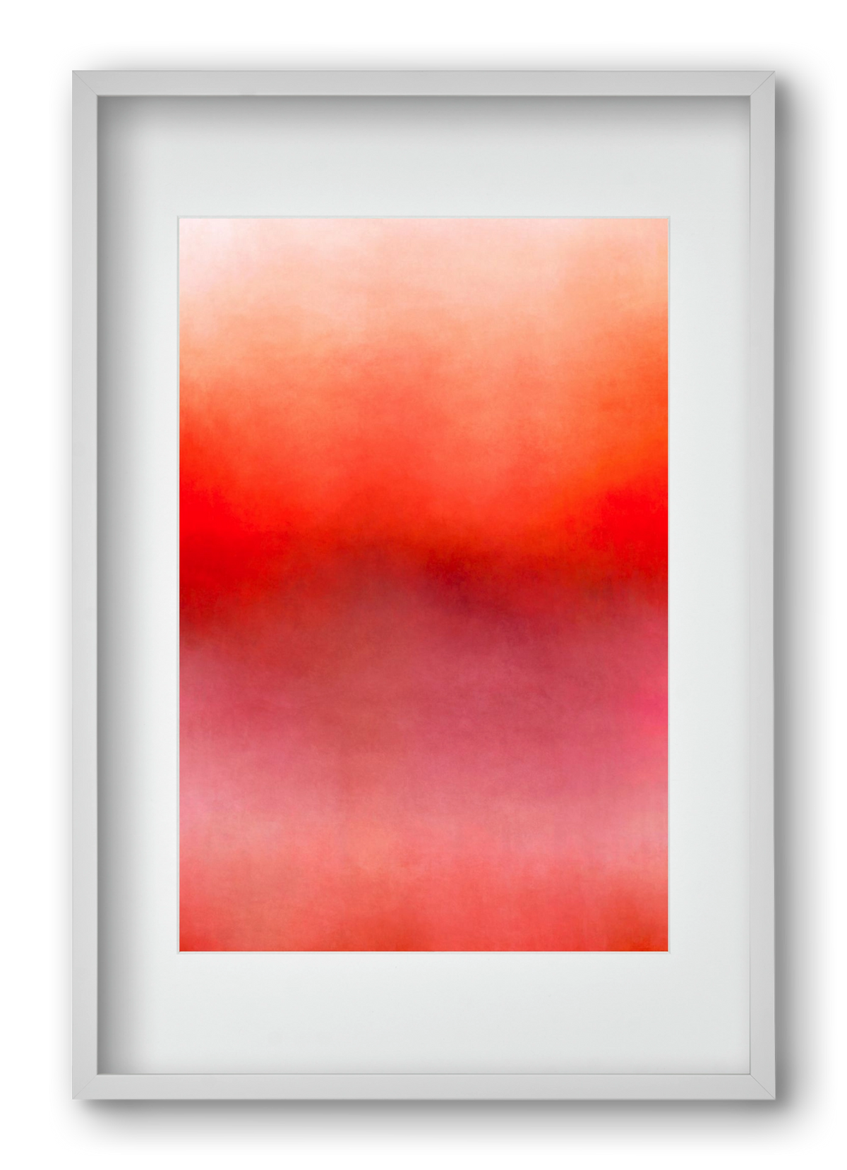 COLOR GRADIENT - 06, 40x60 cm (30x45 cm), Fehér keret, paszpartuval