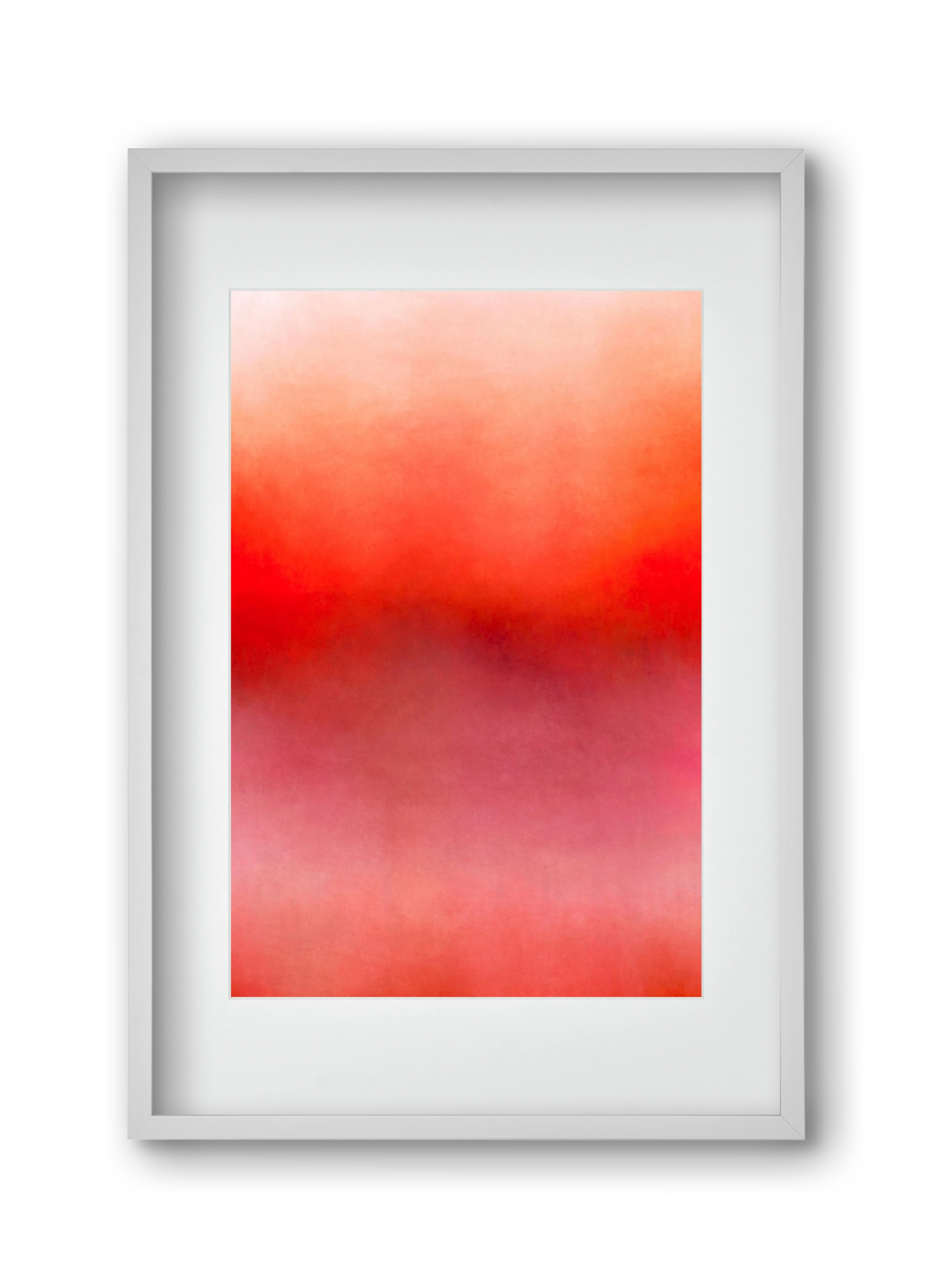 COLOR GRADIENT - 06, 30x45 cm (20x30 cm), Fehér keret, paszpartuval