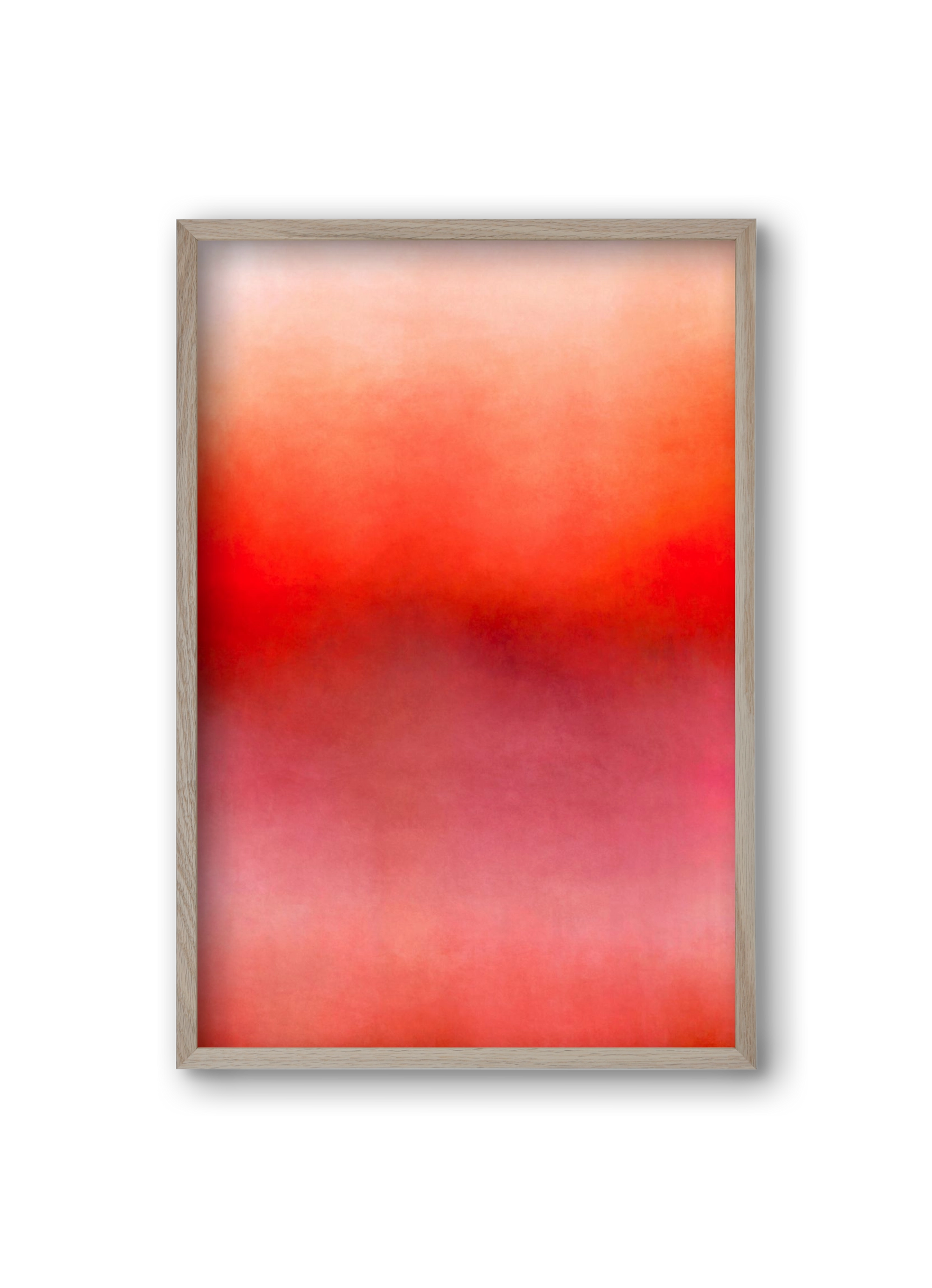 COLOR GRADIENT - 06, 20x30 cm (20x30 cm), Tölgy keret