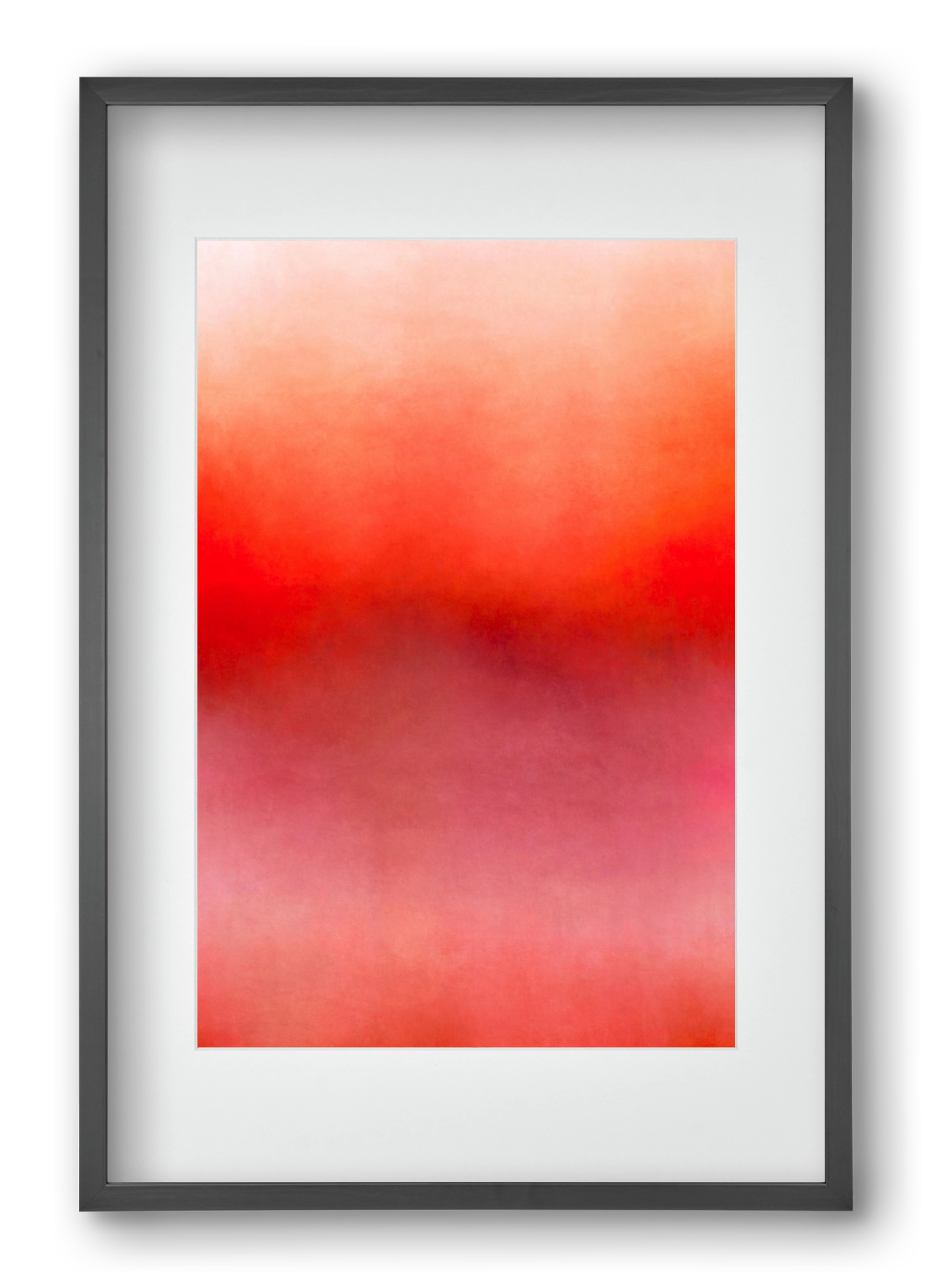 COLOR GRADIENT - 06, 40x60 cm (30x45 cm), Fekete keret, paszpartuval