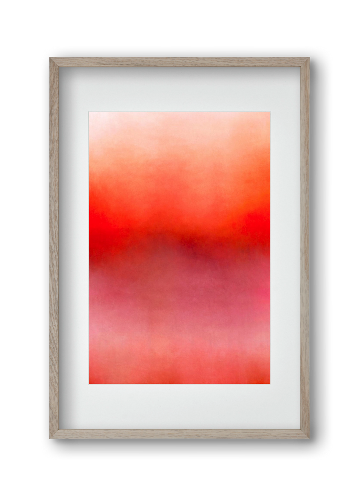 COLOR GRADIENT - 06, 30x45 cm (20x30 cm), Tölgy keret, paszpartuval