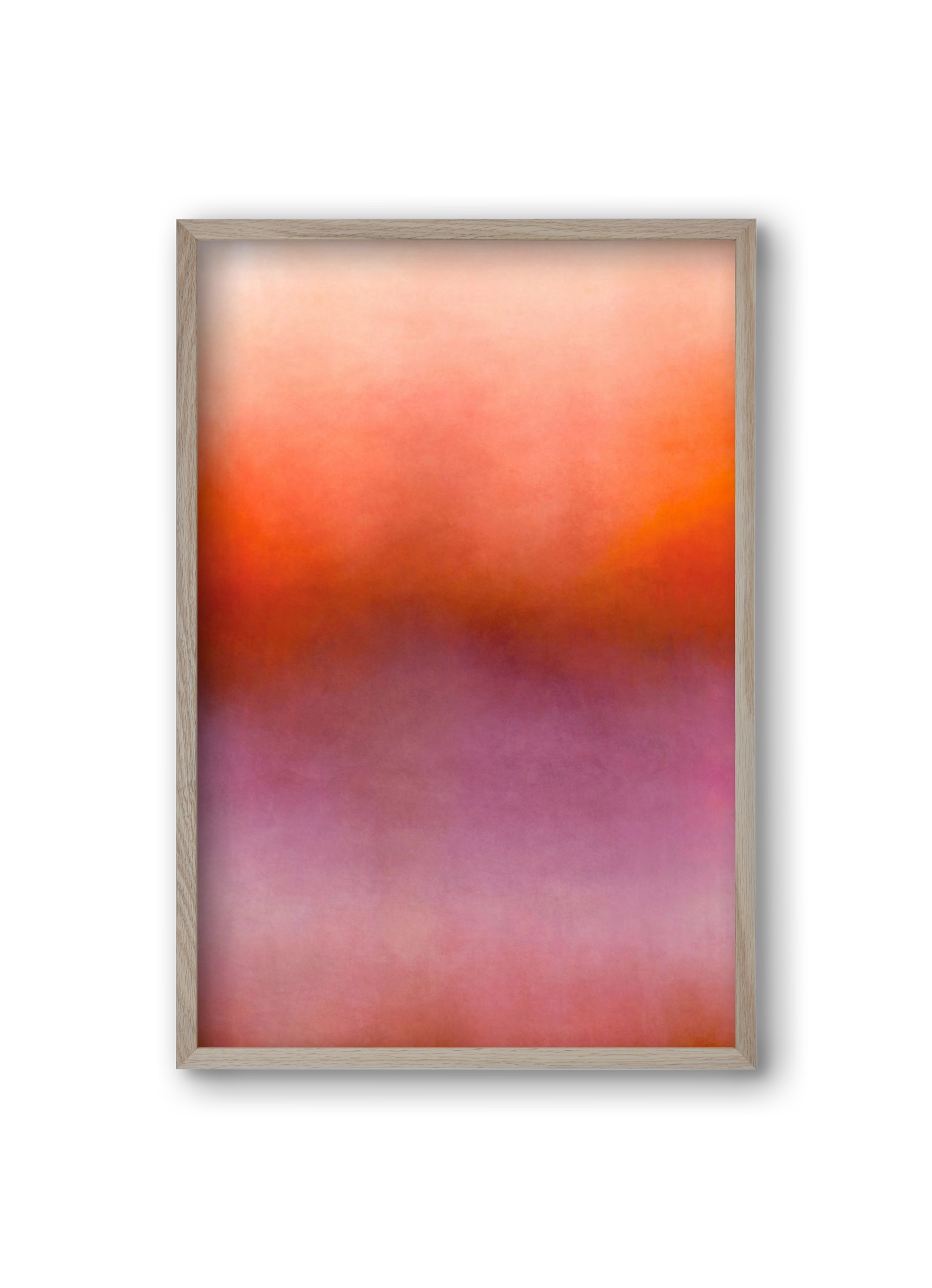 COLOR GRADIENT - 07, 20x30 cm (20x30 cm), Tölgy keret