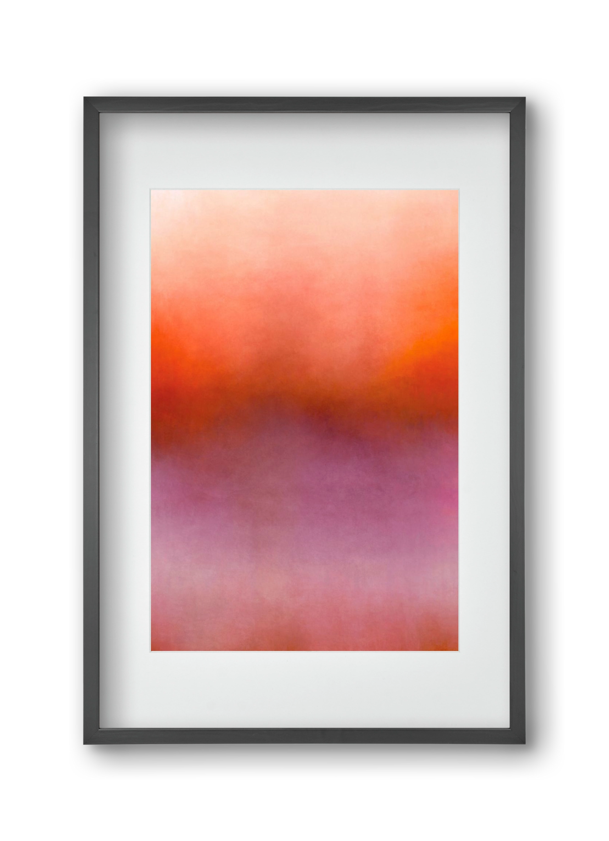 COLOR GRADIENT - 07, 30x45 cm (20x30 cm), Fekete keret, paszpartuval