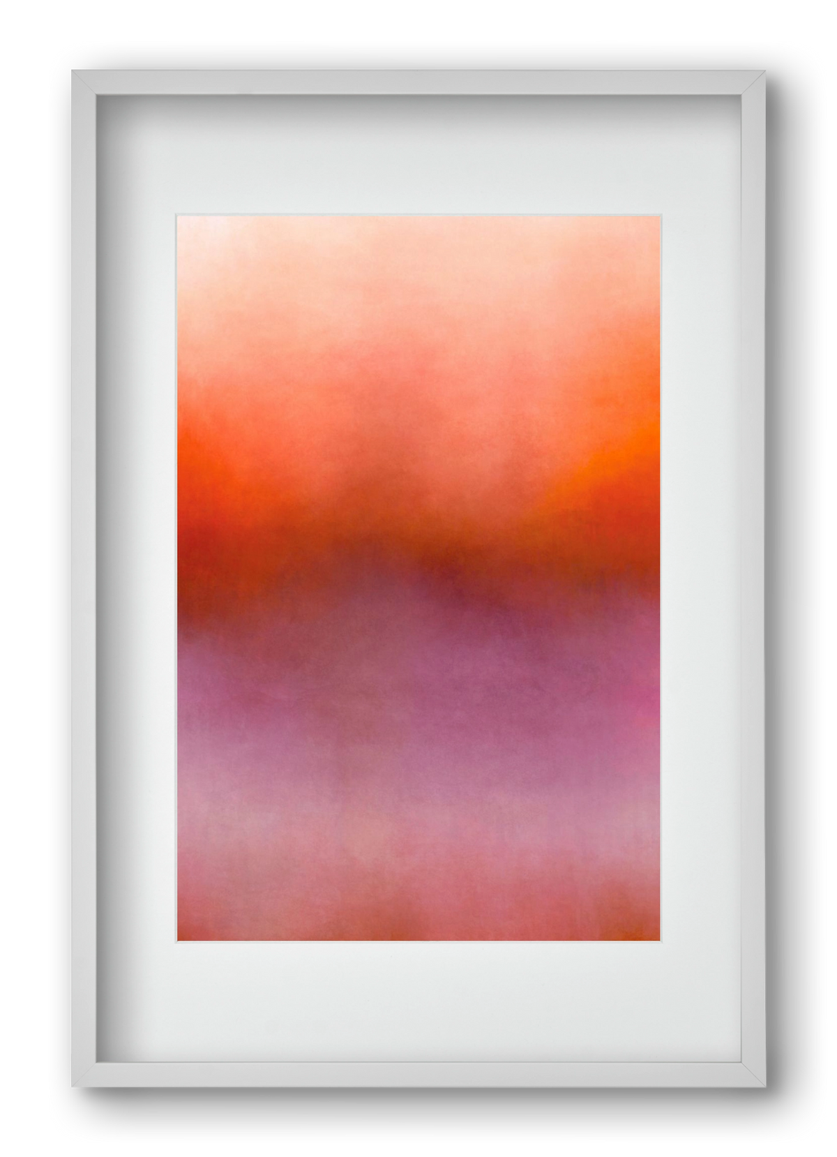 COLOR GRADIENT - 07, 40x60 cm (30x45 cm), Fehér keret, paszpartuval