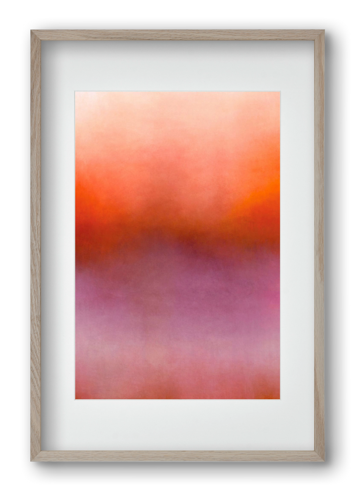 COLOR GRADIENT - 07, 40x60 cm (30x45 cm), Tölgy keret, paszpartuval