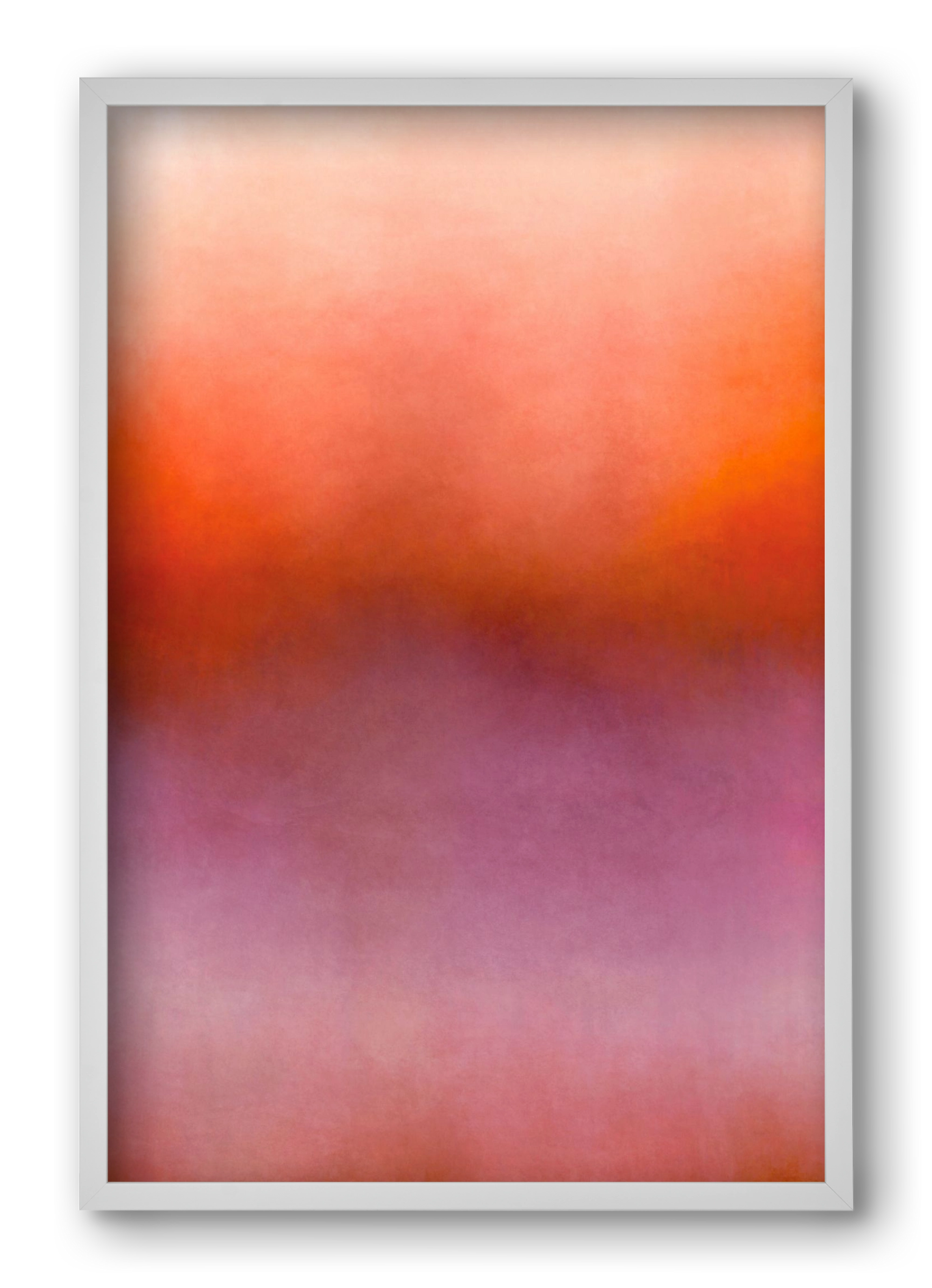 COLOR GRADIENT - 07, 40x60 cm (40x60 cm), Fehér keret