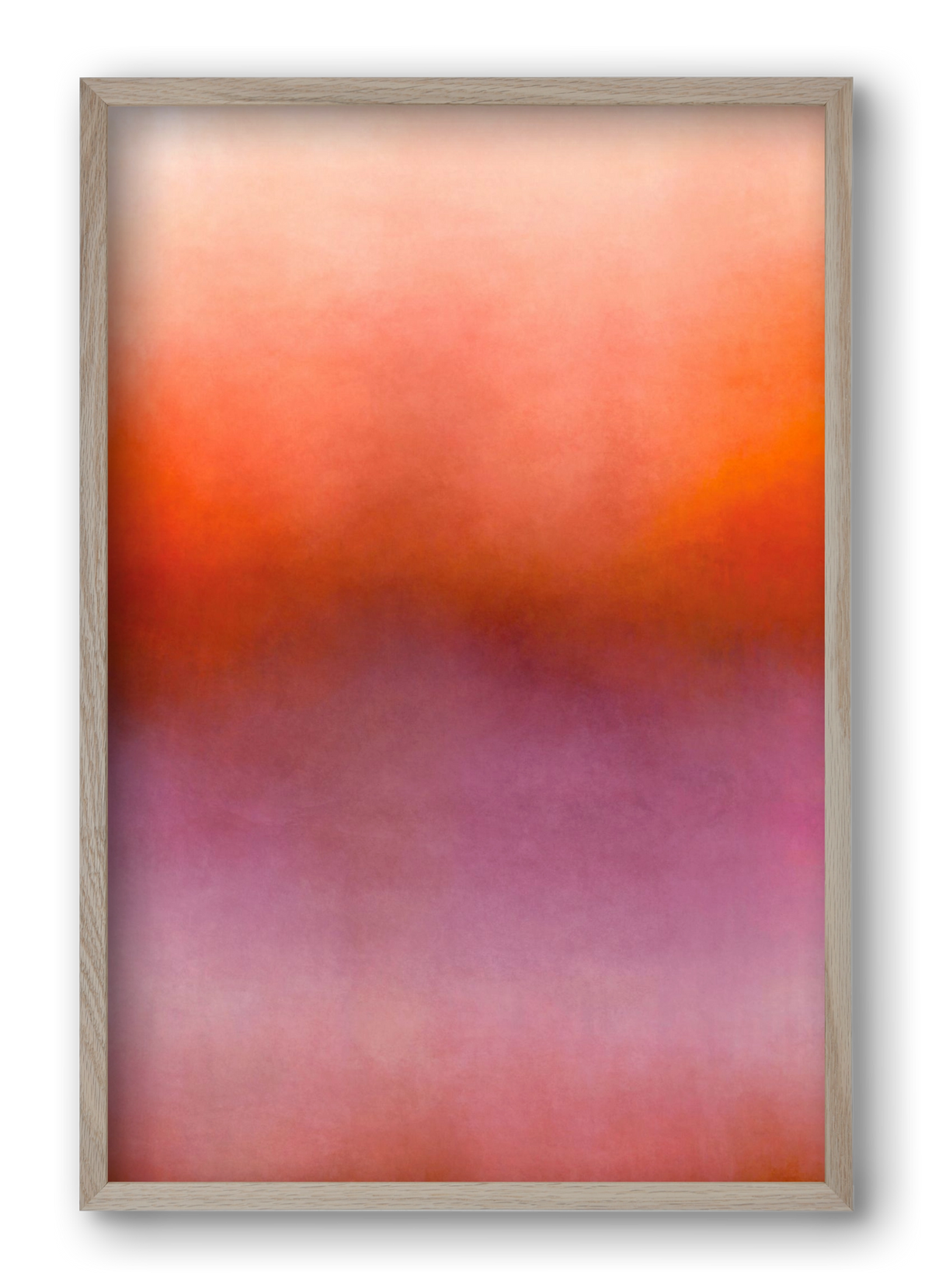 COLOR GRADIENT - 07, 40x60 cm (40x60 cm), Tölgy keret