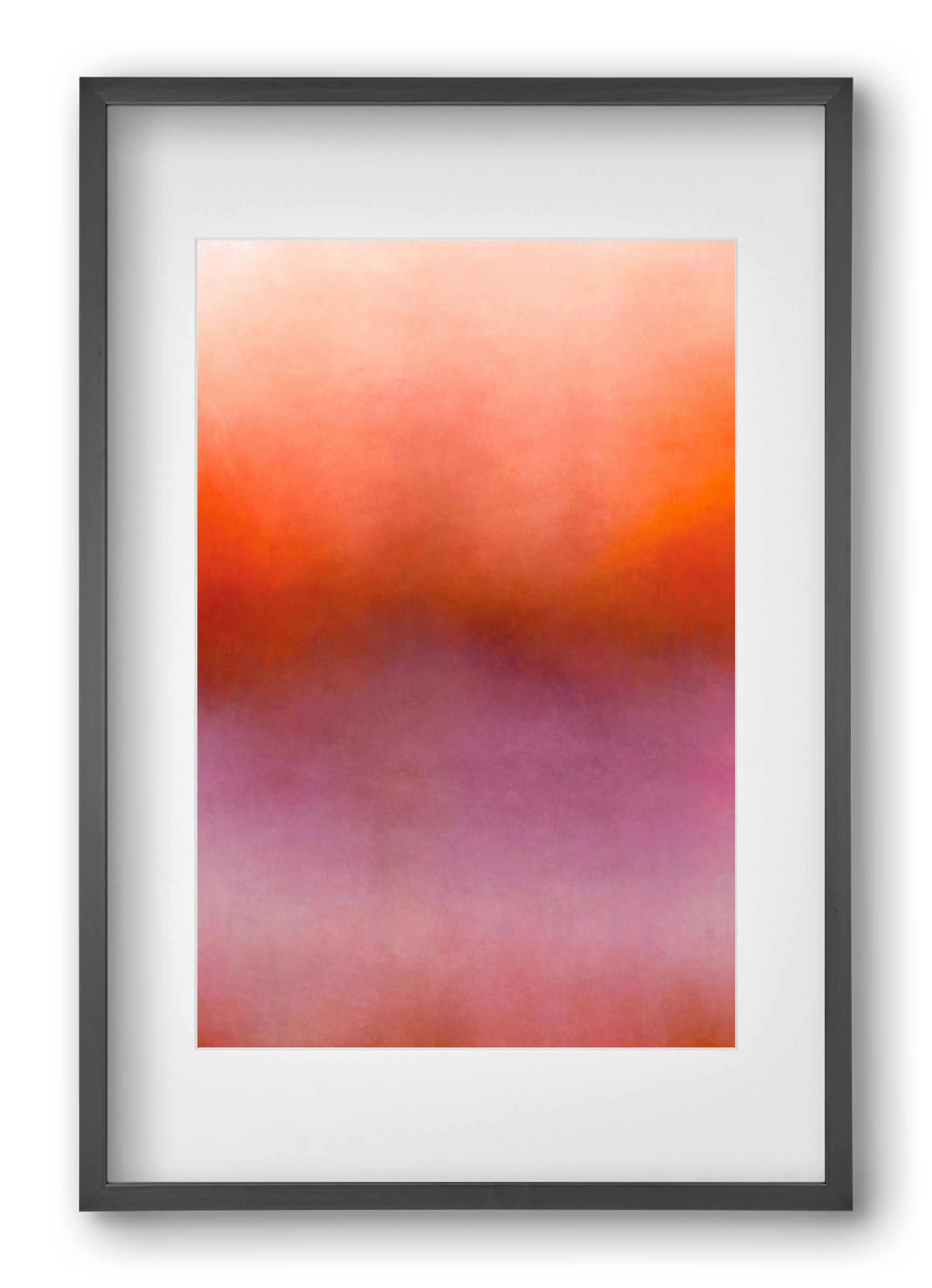 COLOR GRADIENT - 07, 40x60 cm (30x45 cm), Fekete keret, paszpartuval