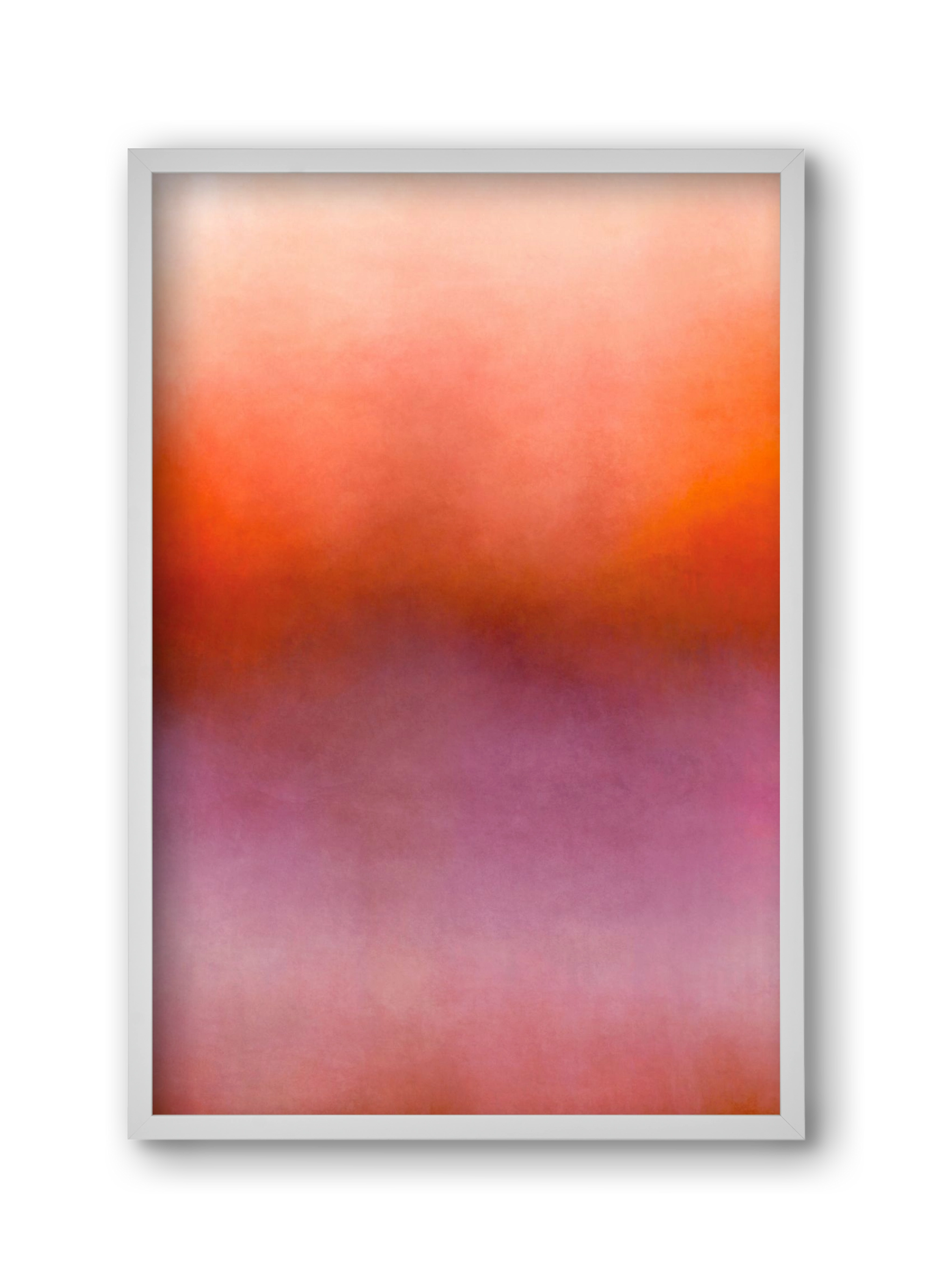 COLOR GRADIENT - 07, 30x45 cm (30x45 cm), Fehér keret