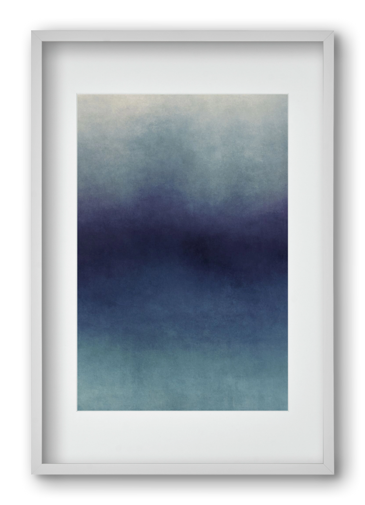 COLOR GRADIENT - 08, 40x60 cm (30x45 cm), Fehér keret, paszpartuval