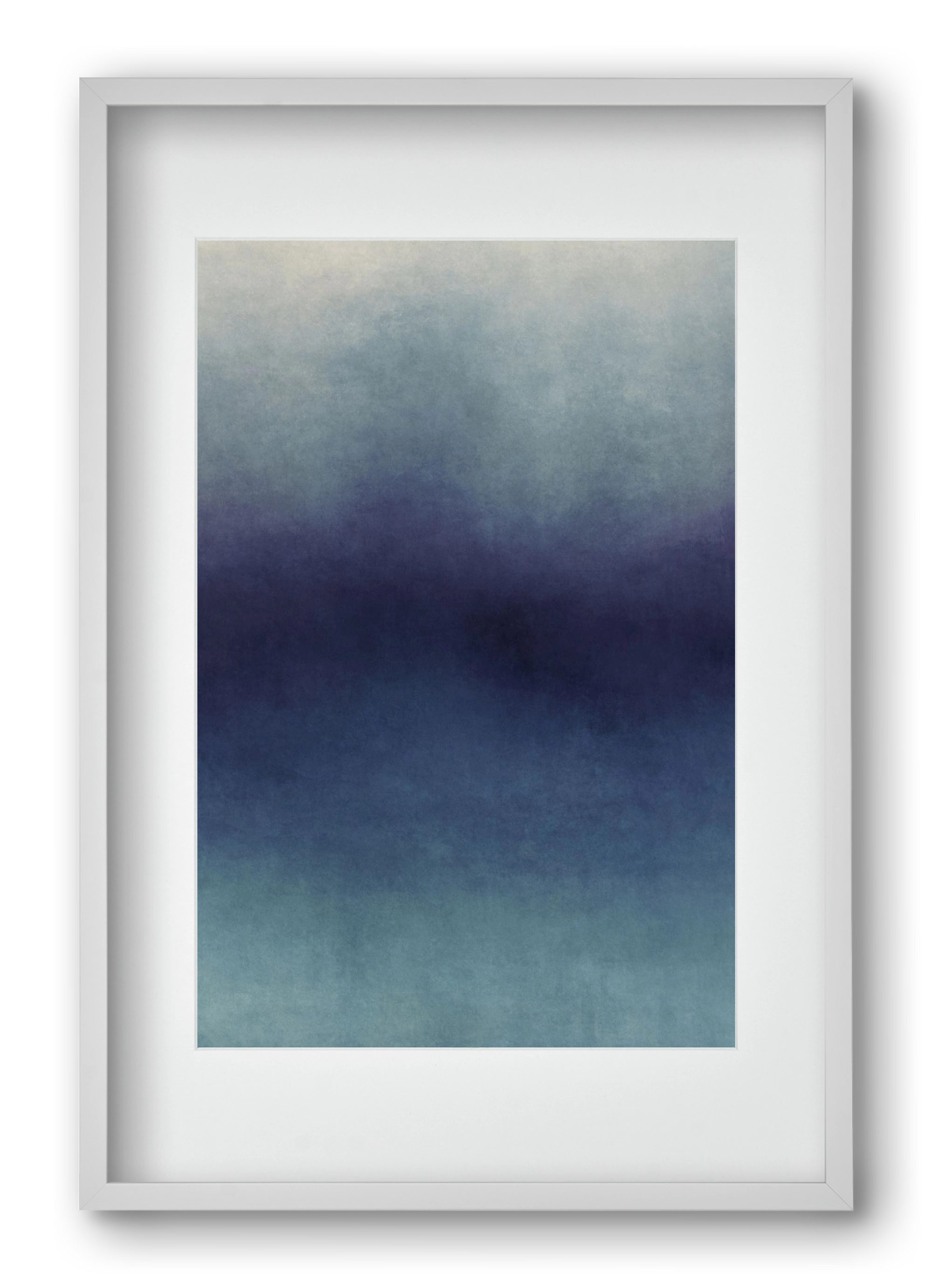 COLOR GRADIENT - 08, 40x60 cm (30x45 cm), Fehér keret, paszpartuval