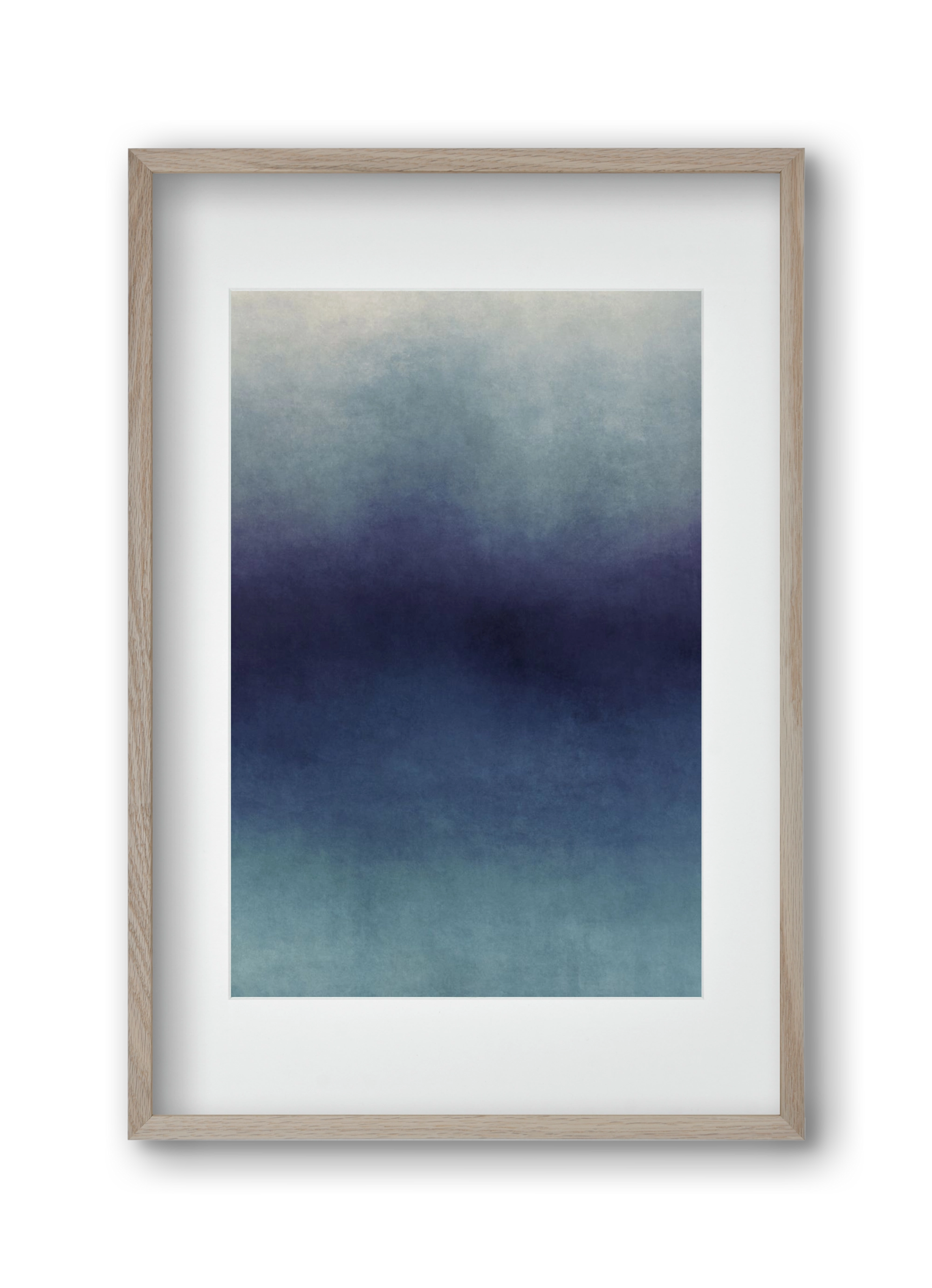 COLOR GRADIENT - 08, 30x45 cm (20x30 cm), Tölgy keret, paszpartuval