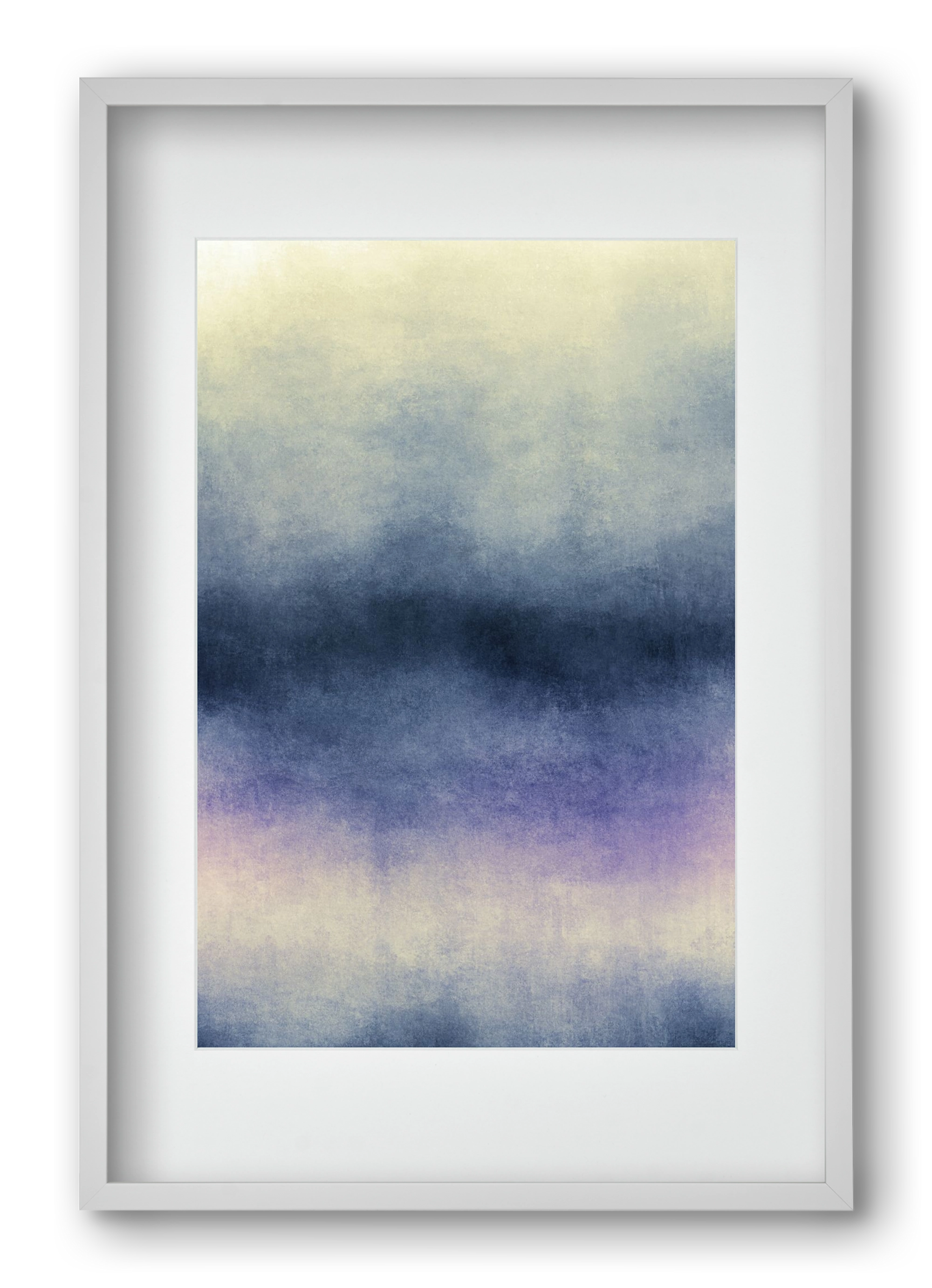 COLOR GRADIENT - 09, 40x60 cm (30x45 cm), Fehér keret, paszpartuval