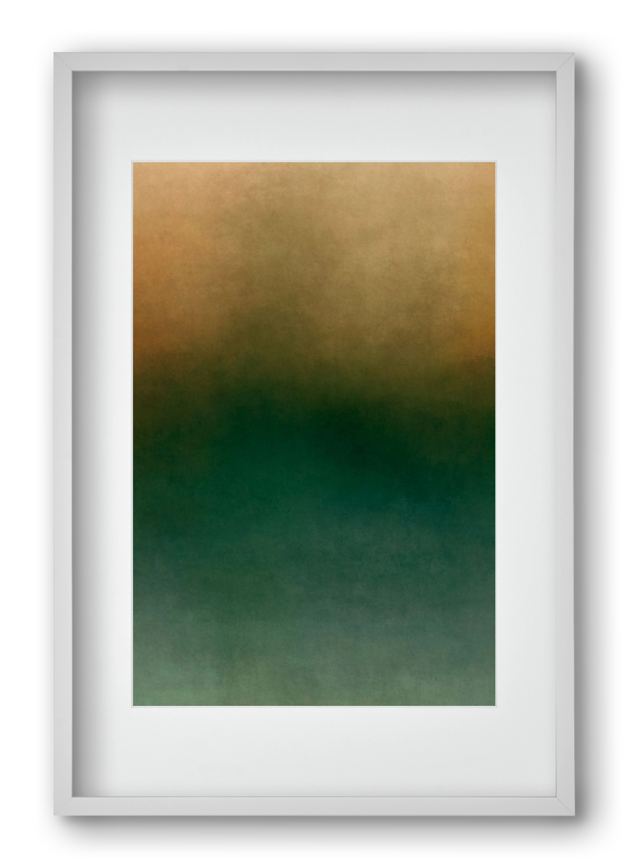 COLOR GRADIENT - 10, 40x60 cm (30x45 cm), Fehér keret, paszpartuval