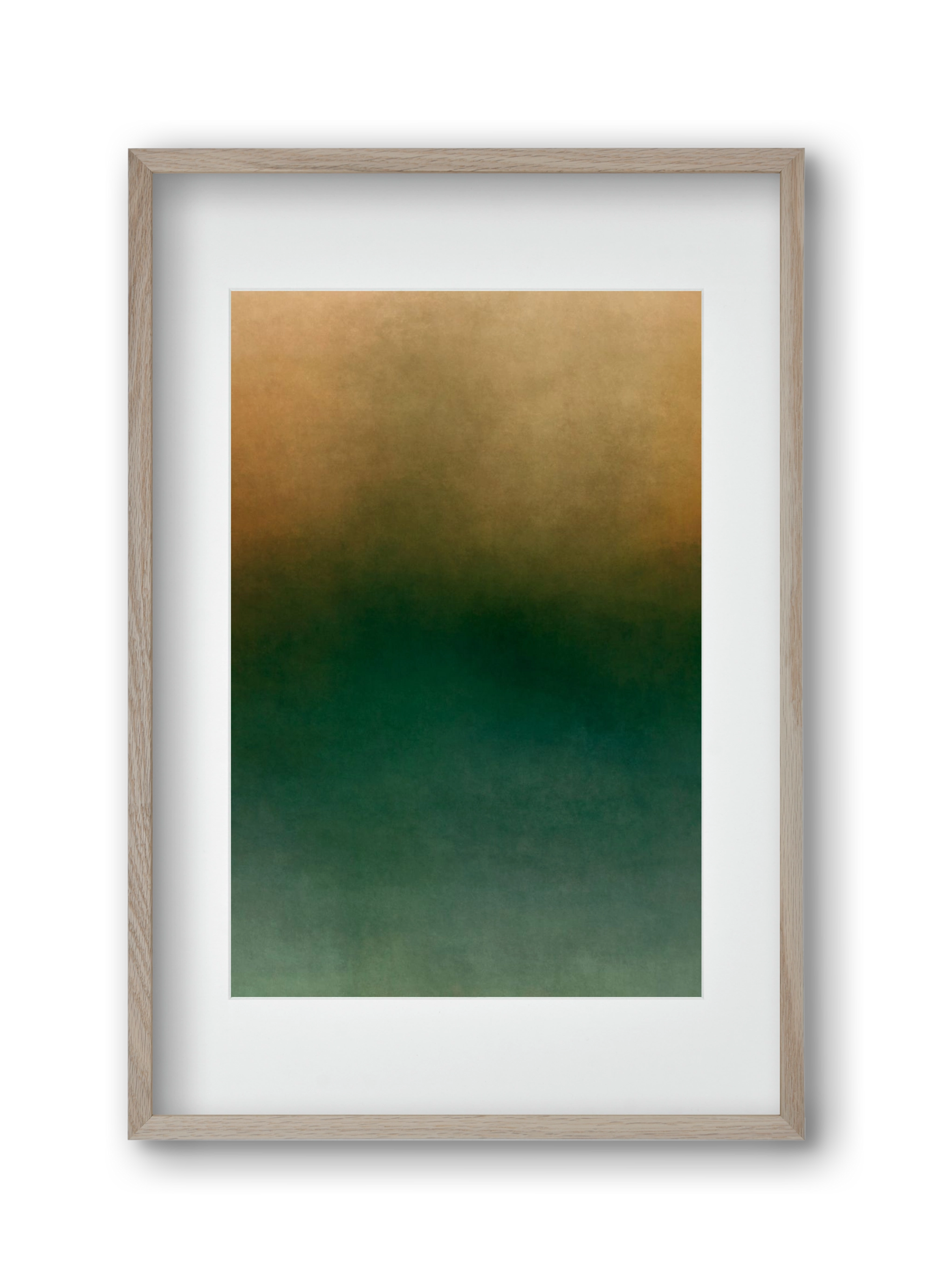 COLOR GRADIENT - 10, 30x45 cm (20x30 cm), Tölgy keret, paszpartuval