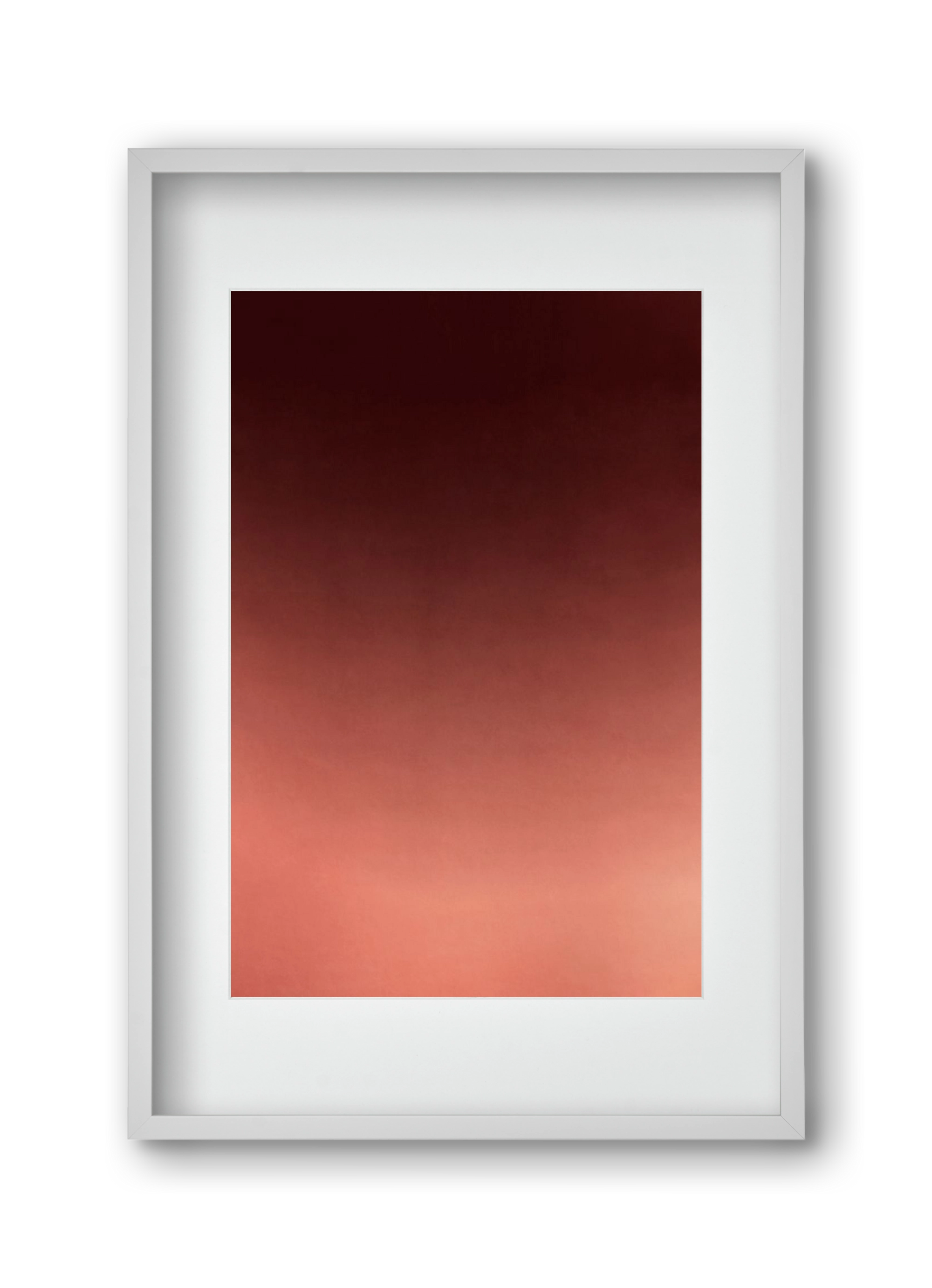 COLOR GRADIENT - 13, 30x45 cm (20x30 cm), Fehér keret, paszpartuval