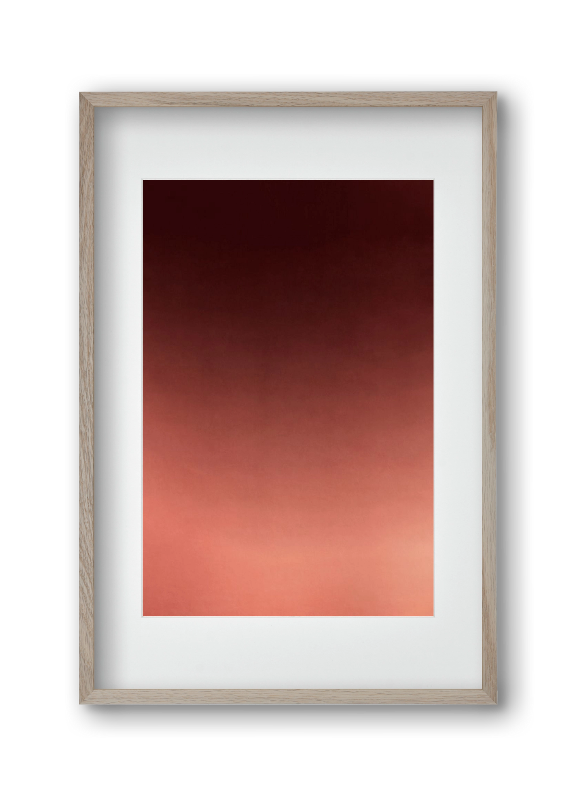 COLOR GRADIENT - 13, 30x45 cm (20x30 cm), Tölgy keret, paszpartuval