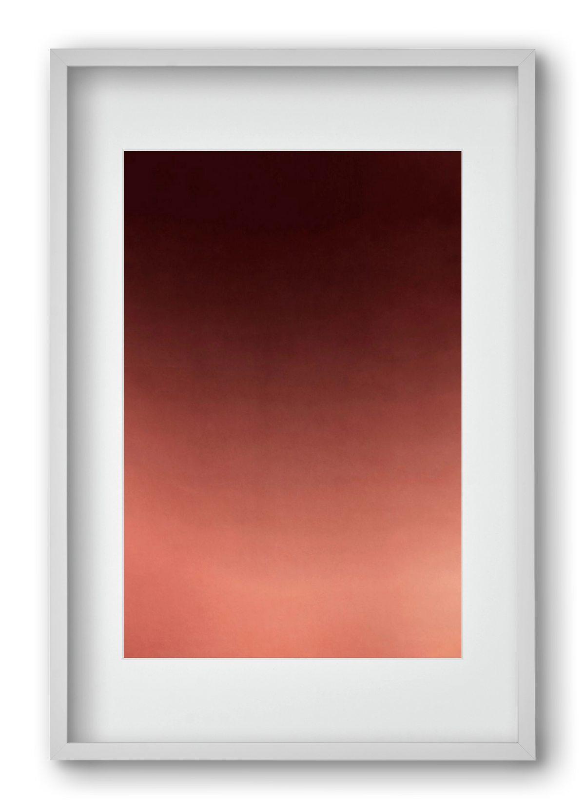 COLOR GRADIENT - 13, 40x60 cm (30x45 cm), Fehér keret, paszpartuval