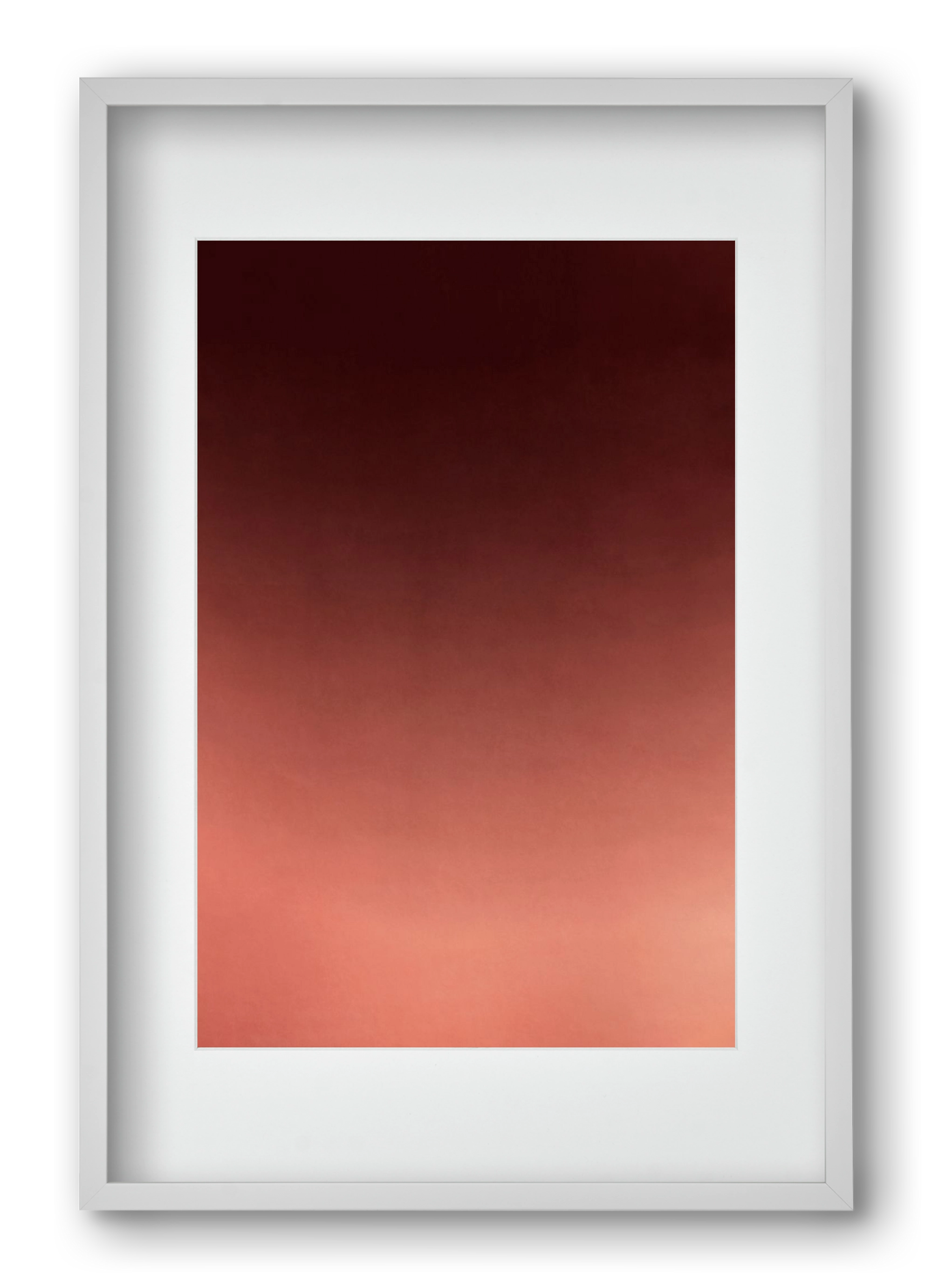 COLOR GRADIENT - 13, 40x60 cm (30x45 cm), Fehér keret, paszpartuval