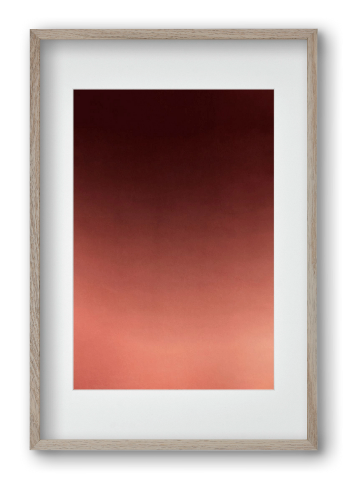 COLOR GRADIENT - 13, 40x60 cm (30x45 cm), Tölgy keret, paszpartuval