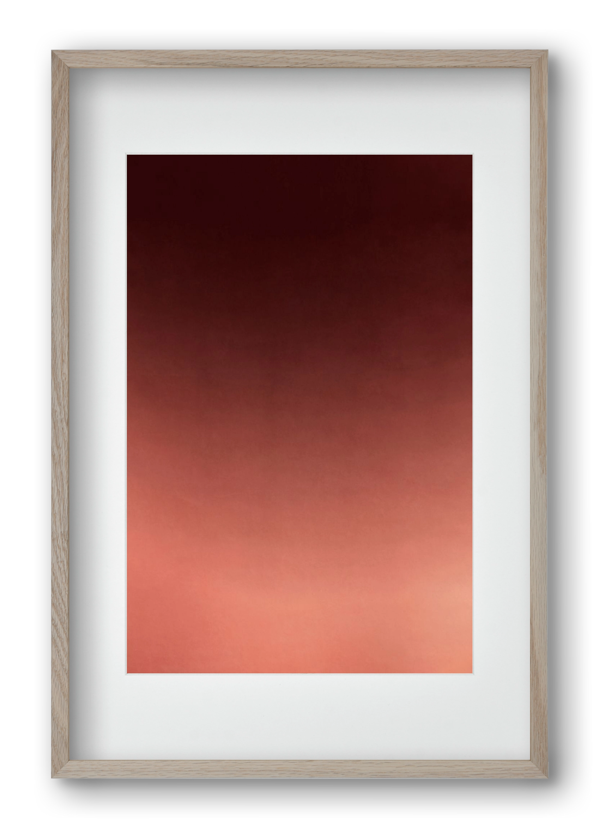 COLOR GRADIENT - 13, 40x60 cm (30x45 cm), Tölgy keret, paszpartuval