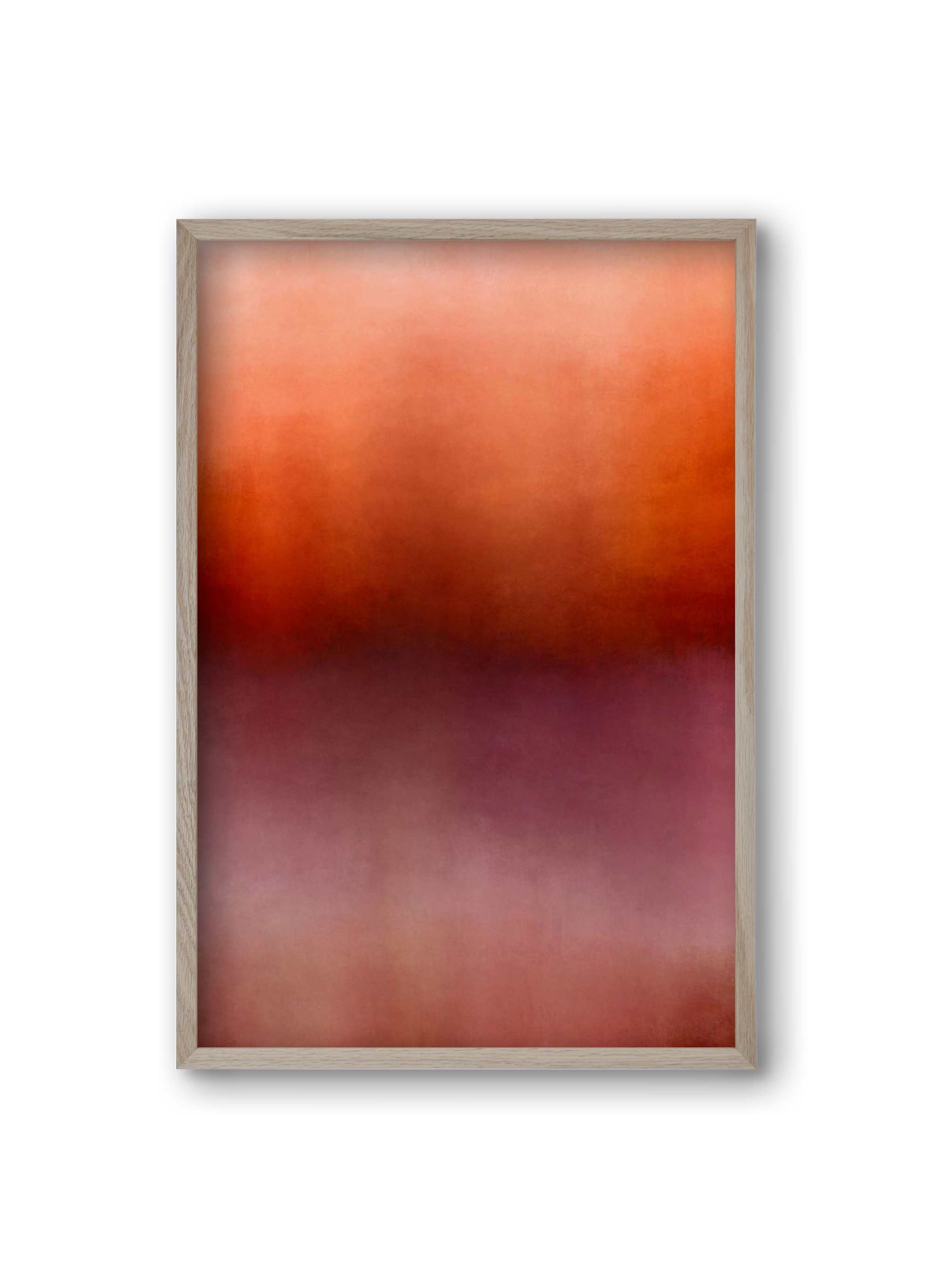 COLOR GRADIENT - 15, 20x30 cm (20x30 cm), Tölgy keret