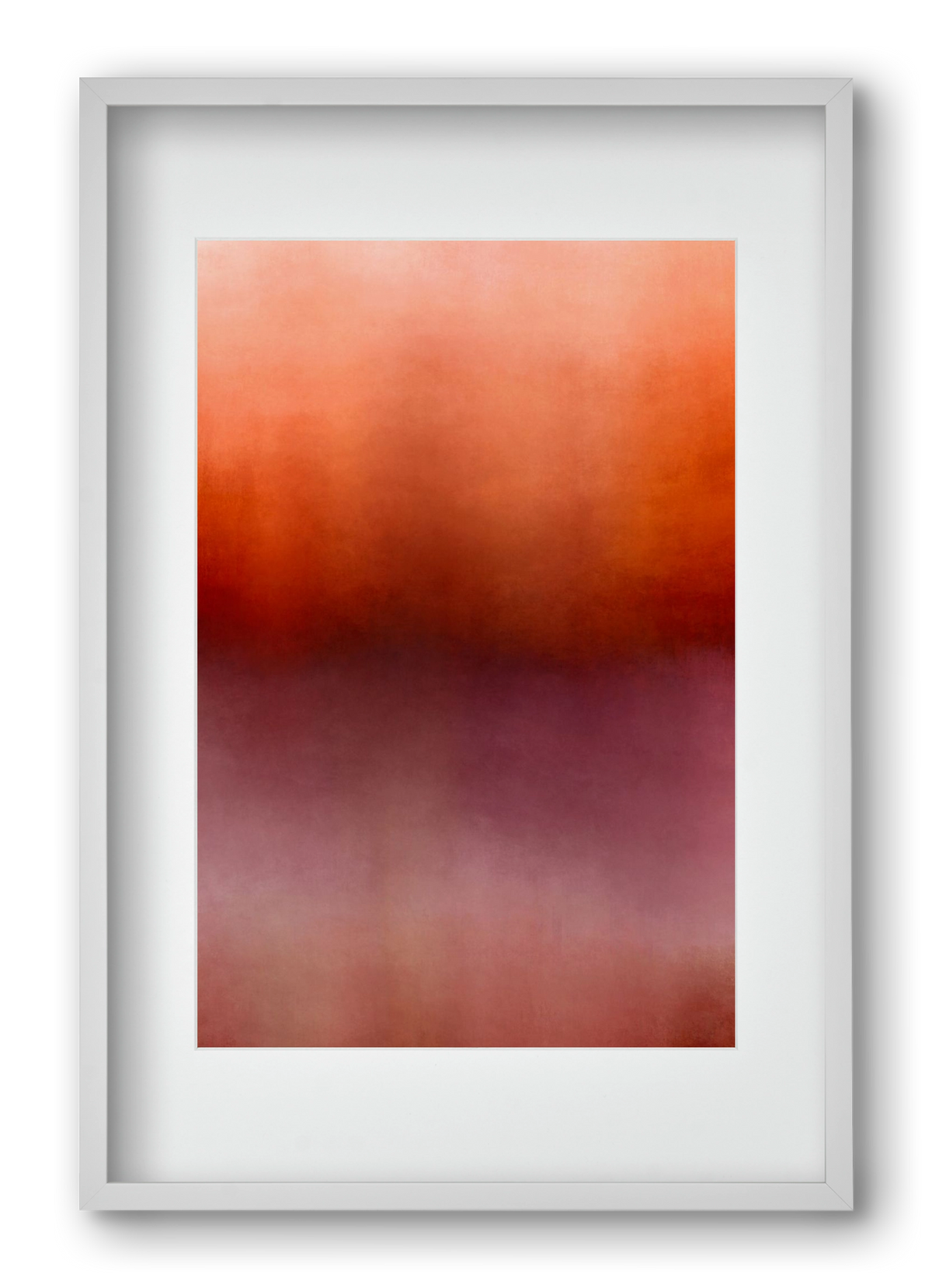 COLOR GRADIENT - 15, 40x60 cm (30x45 cm), Fehér keret, paszpartuval