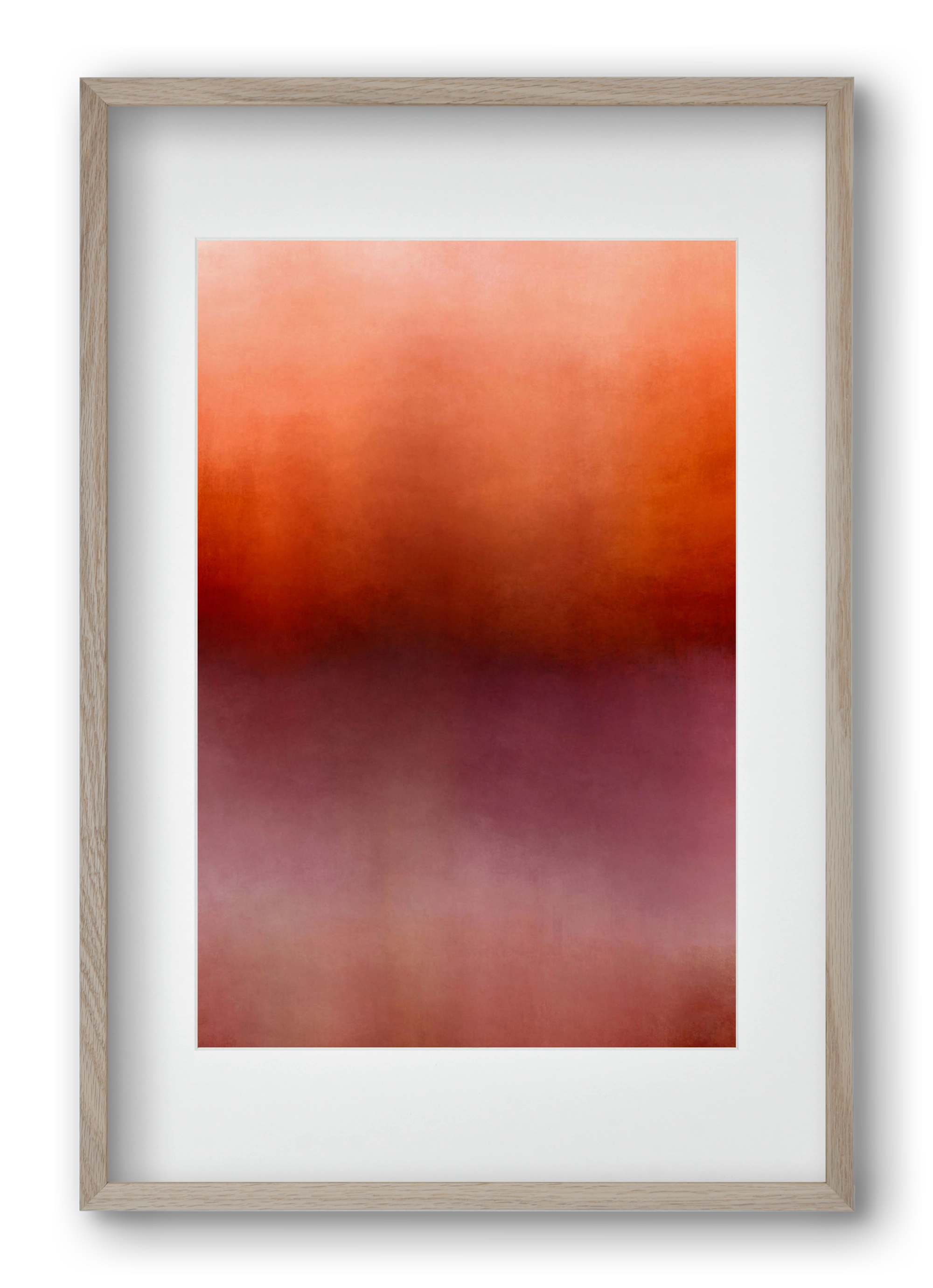 COLOR GRADIENT - 15, 40x60 cm (30x45 cm), Tölgy keret, paszpartuval