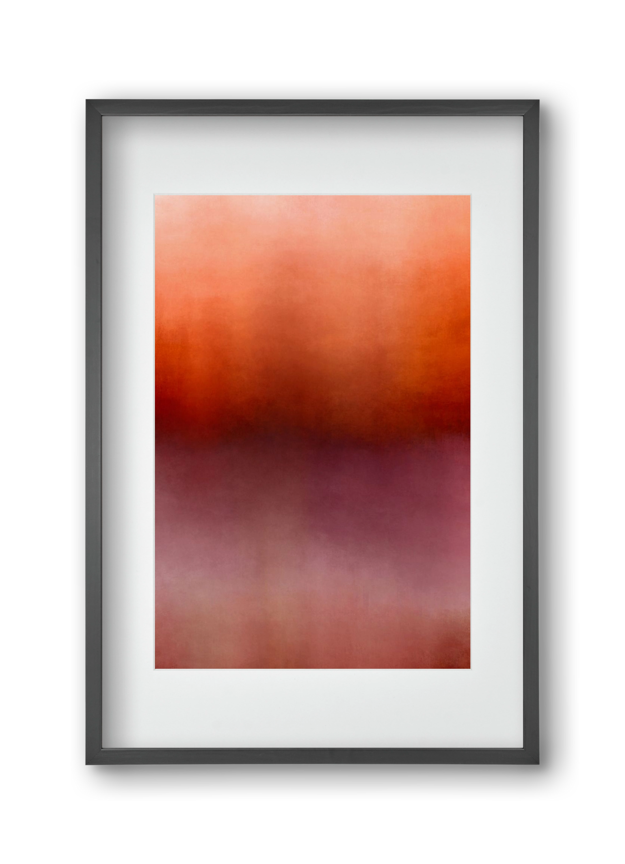 COLOR GRADIENT - 15, 30x45 cm (20x30 cm), Fekete keret, paszpartuval