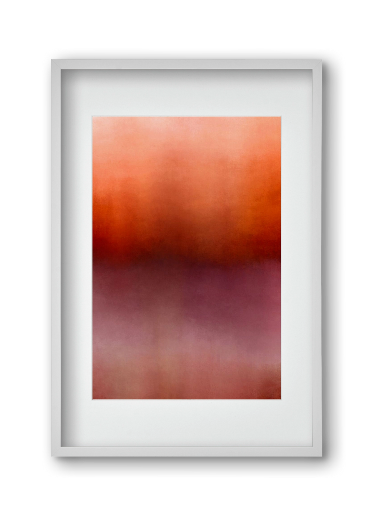 COLOR GRADIENT - 15, 30x45 cm (20x30 cm), Fehér keret, paszpartuval