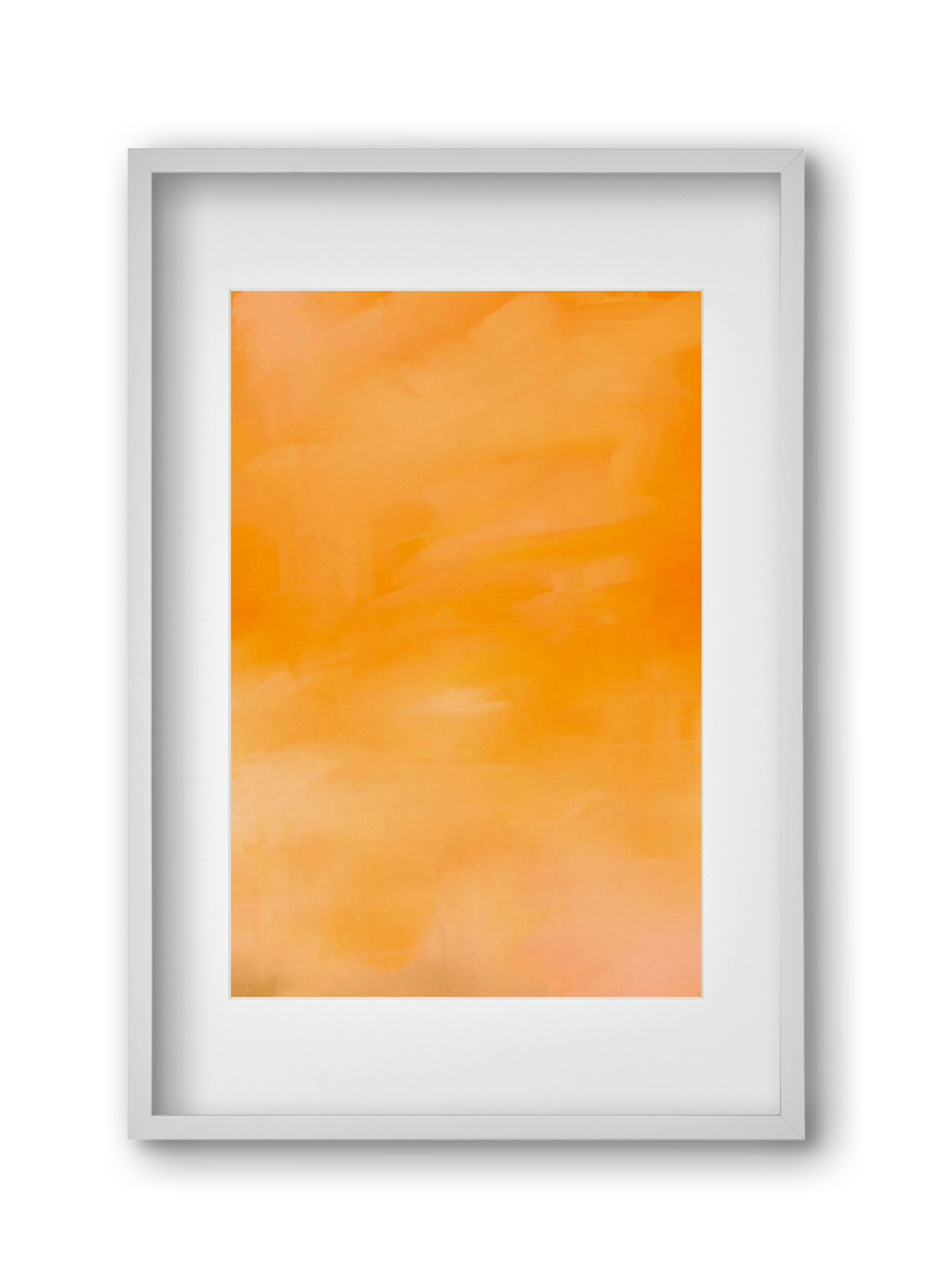 COLOR GRADIENT - 18, 30x45 cm (20x30 cm), Fehér keret, paszpartuval