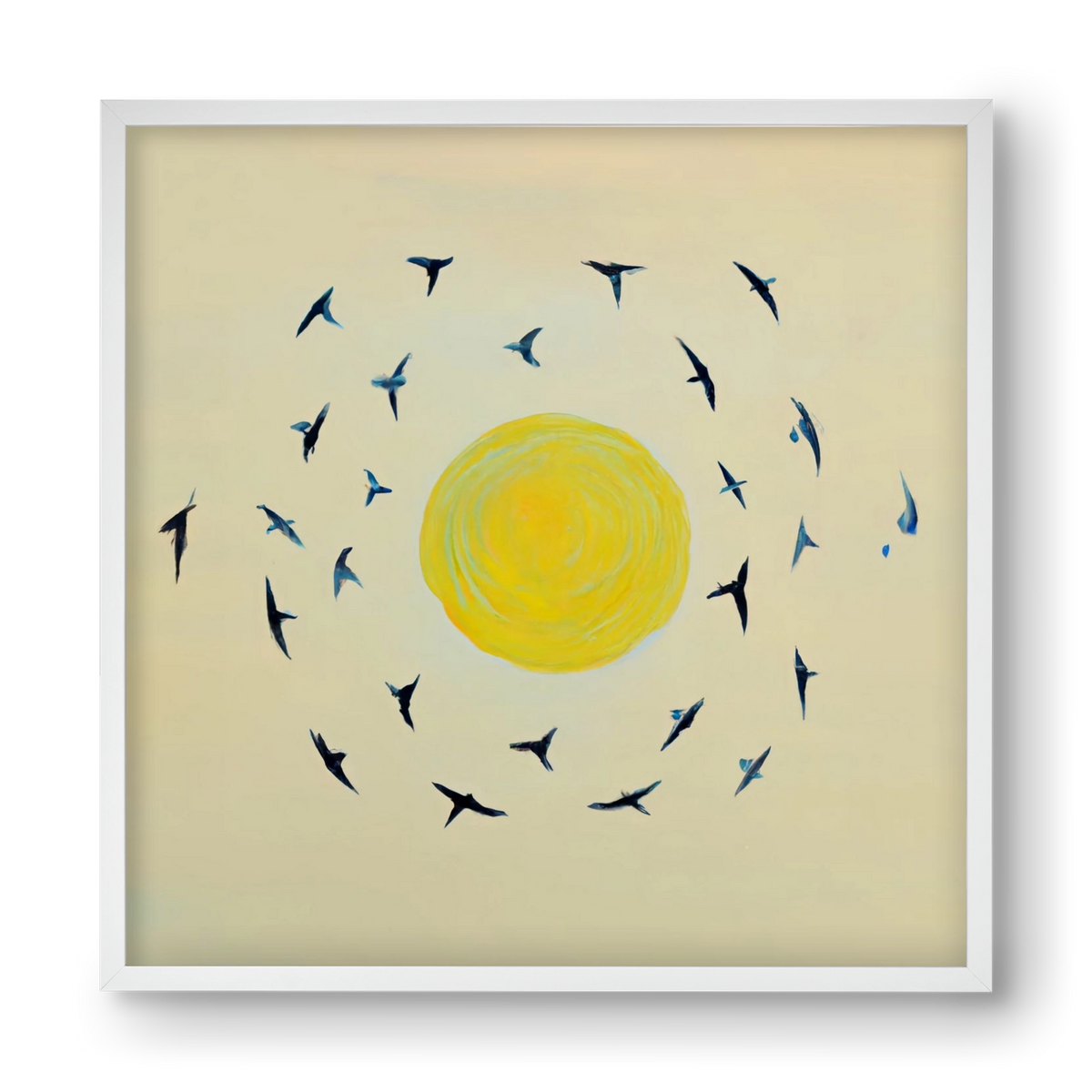 Fly away with me, 40x40 cm (40x40 cm), Fehér keret