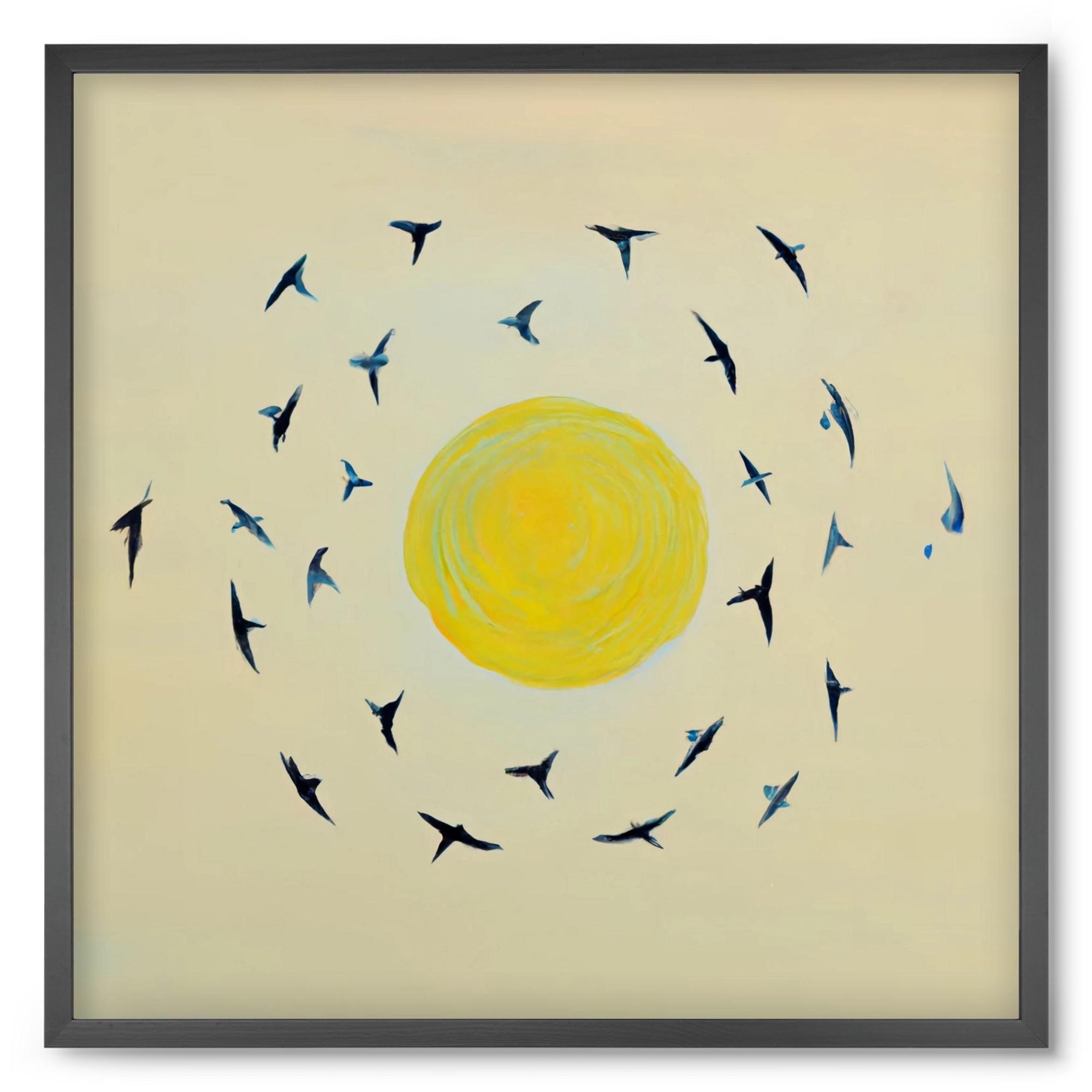 Fly away with me, 50x50 cm (50x50 cm), Fekete keret