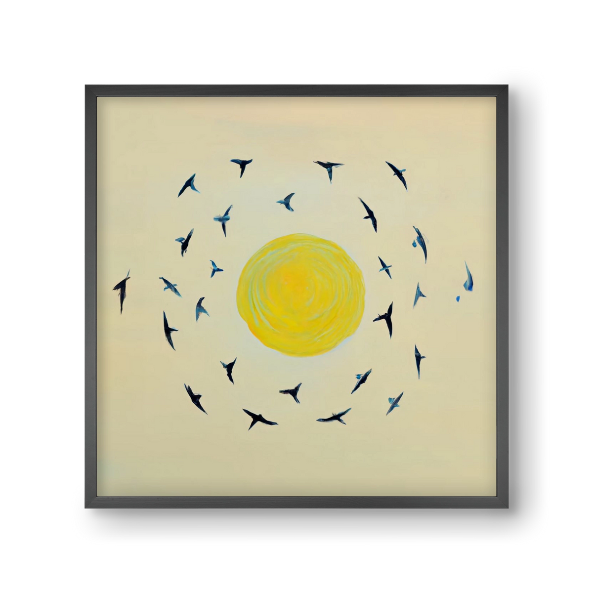 Fly away with me, 30x30 cm (30x30 cm), Fekete keret