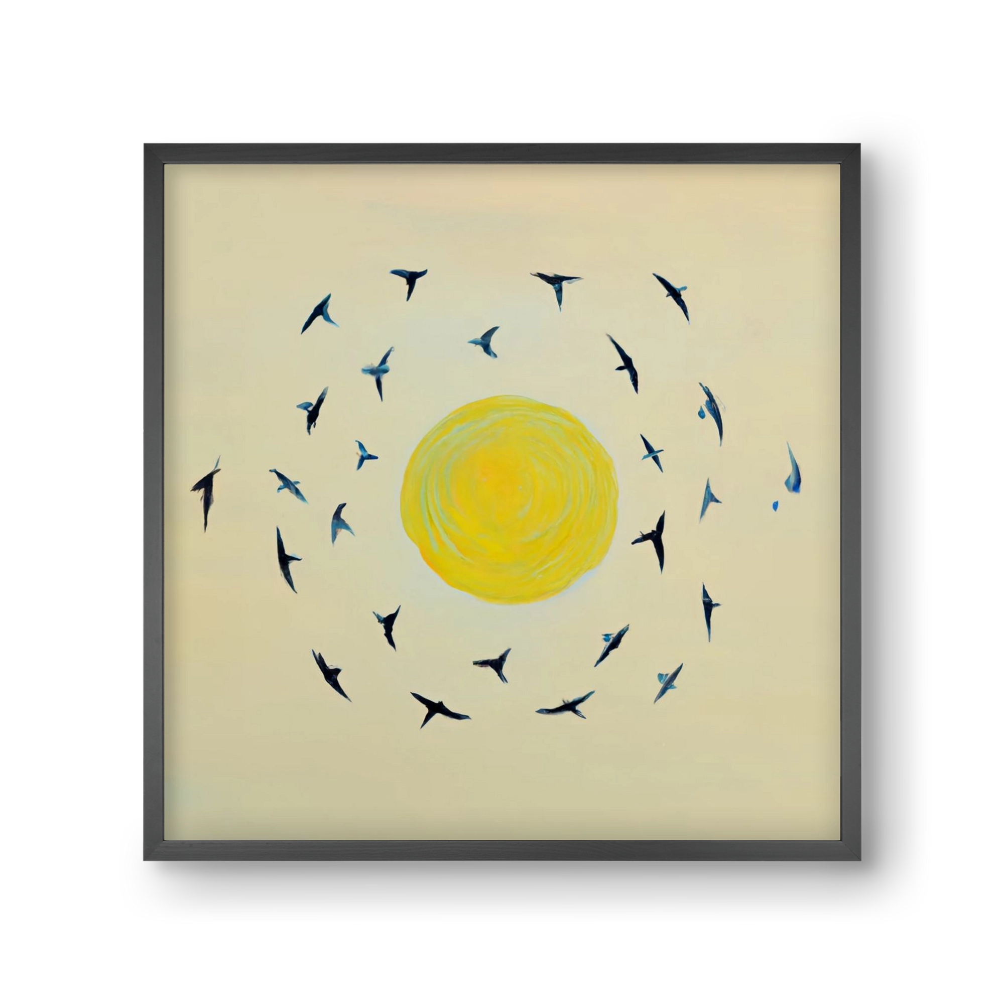 Fly away with me, 30x30 cm (30x30 cm), Fekete keret