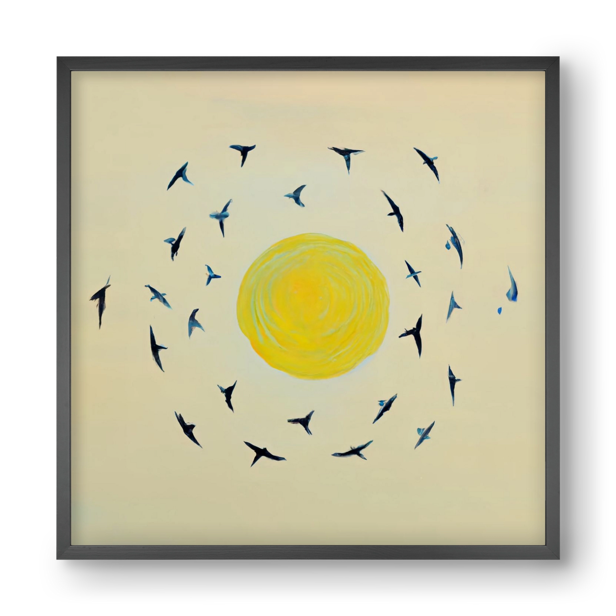 Fly away with me, 40x40 cm (40x40 cm), Fekete keret