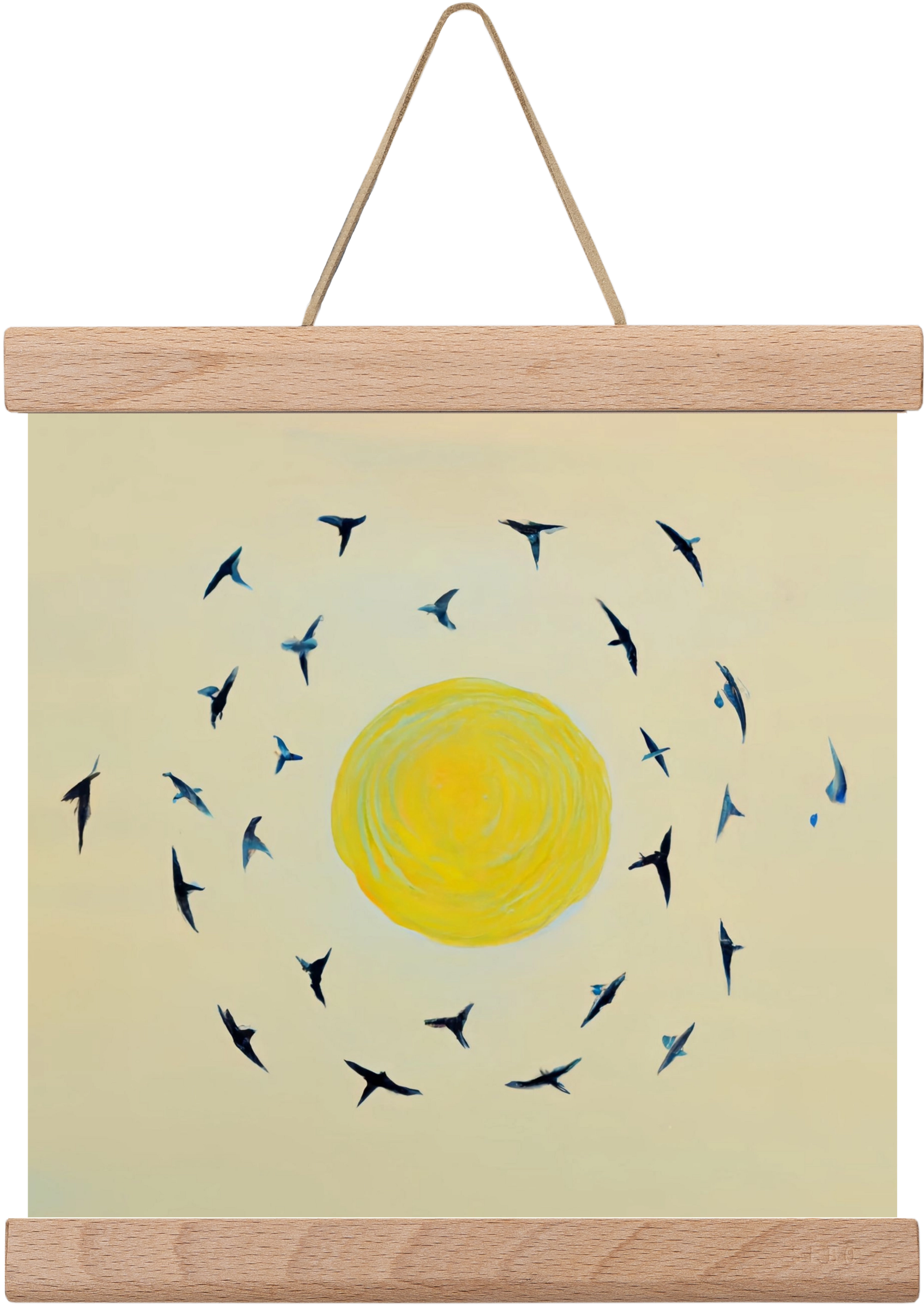 Fly away with me, 20x20 cm (20x20 cm), Tölgy akasztó