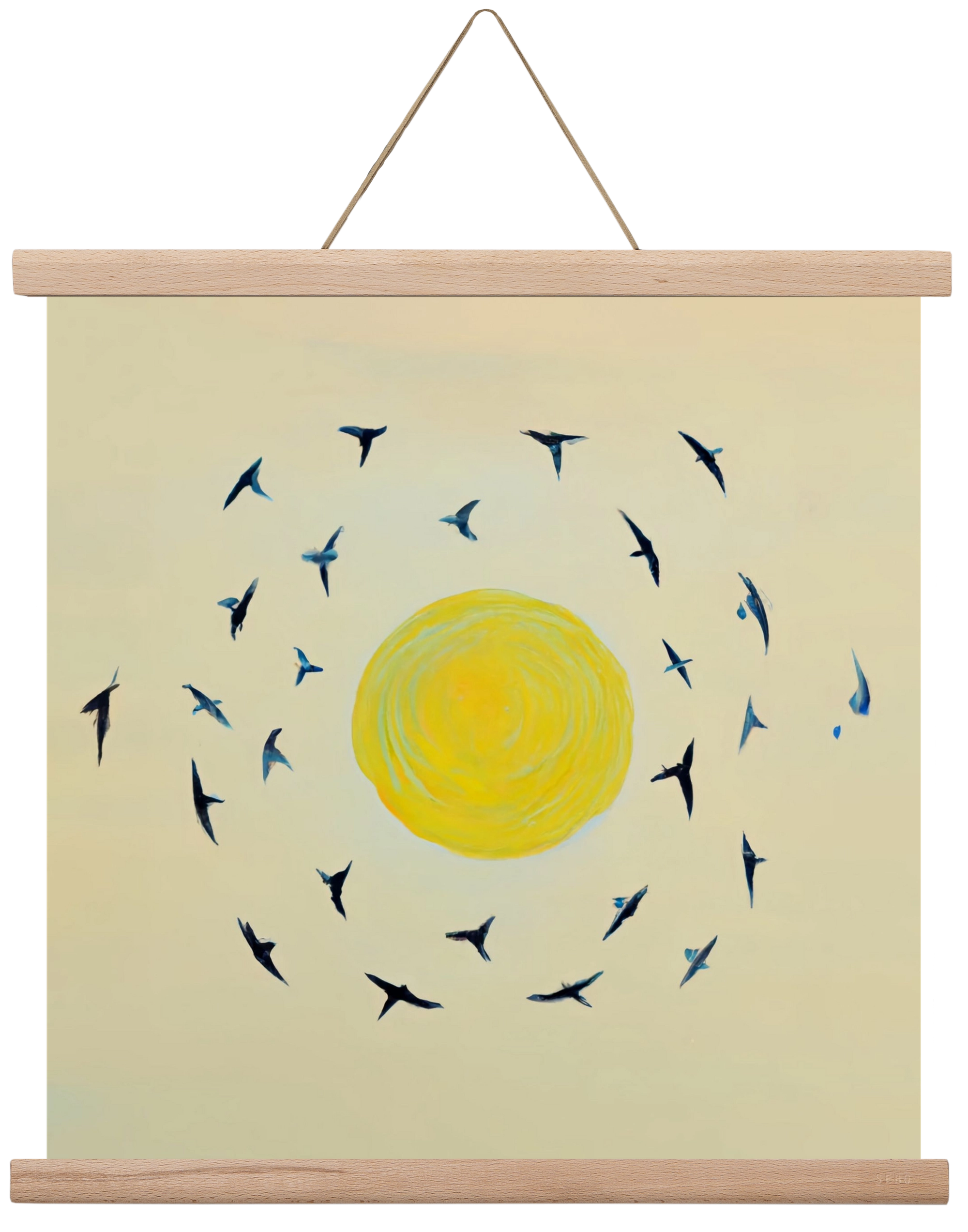 Fly away with me, 40x40 cm (40x40 cm), Tölgy akasztó