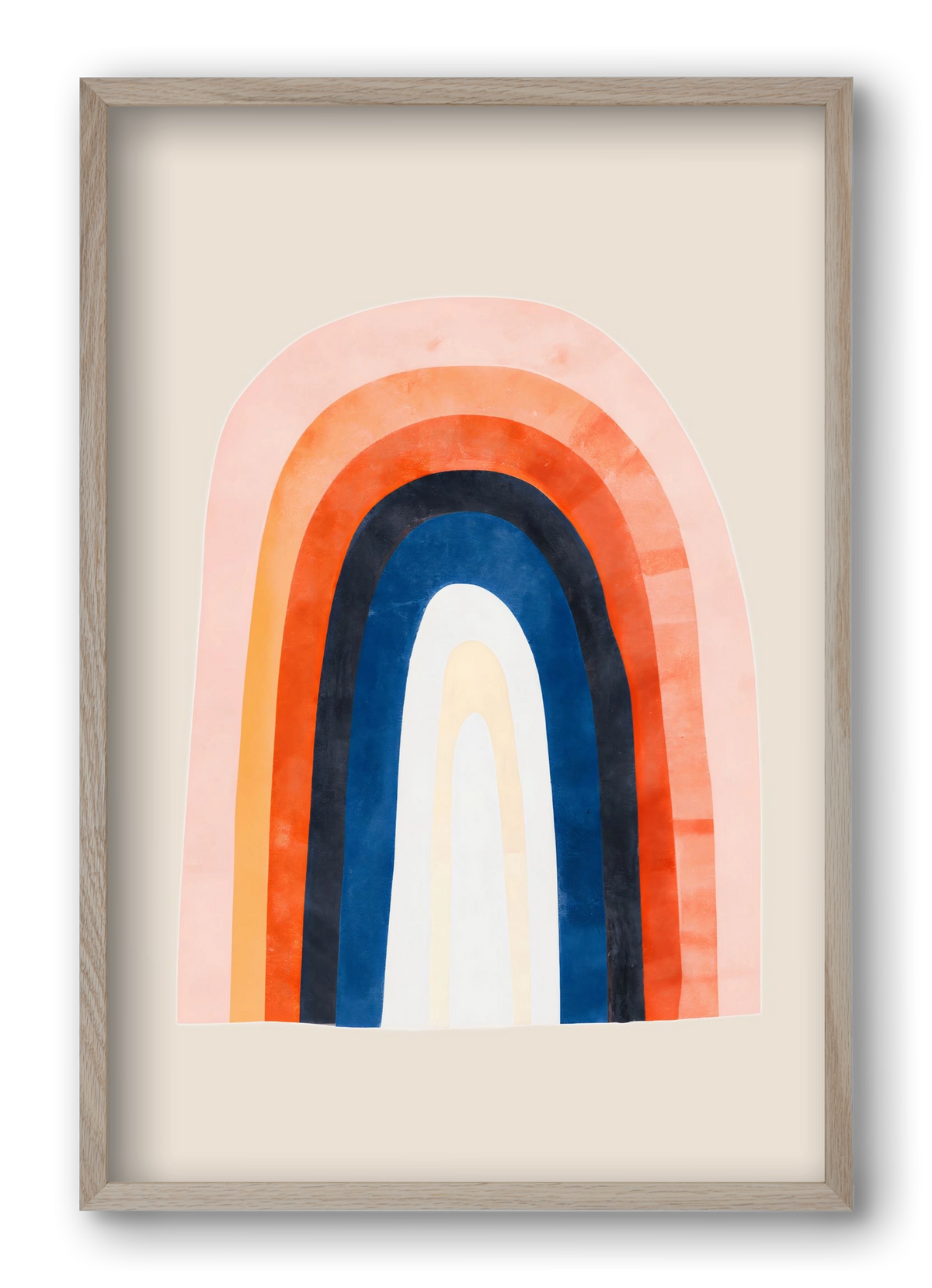 Over the rainbow, 40x60 cm (40x60 cm), Tölgy keret