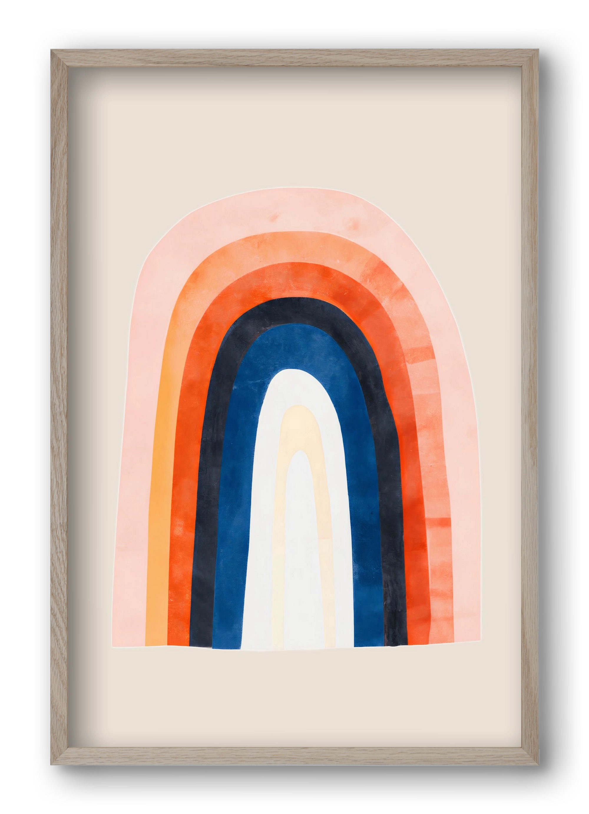 Over the rainbow, 40x60 cm (40x60 cm), Tölgy keret