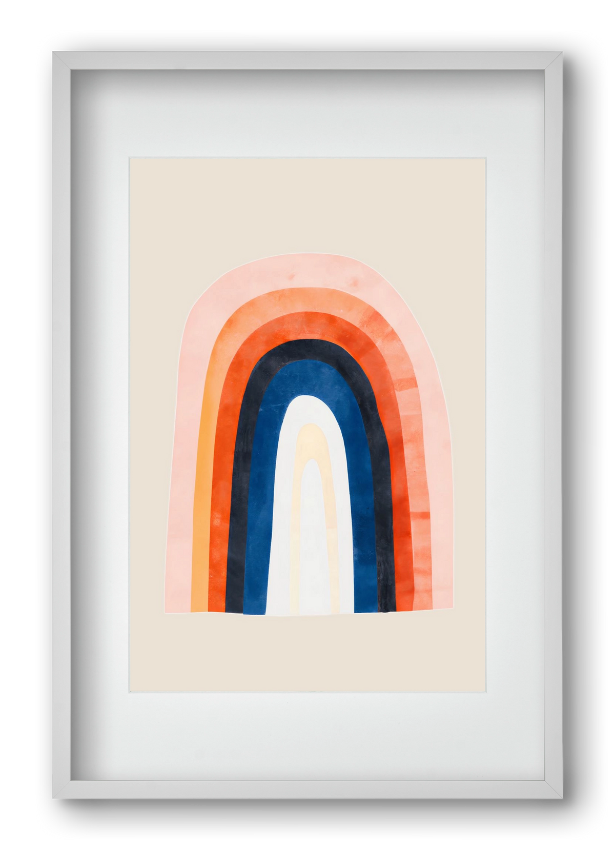 Over the rainbow, 40x60 cm (30x45 cm), Fehér keret, paszpartuval