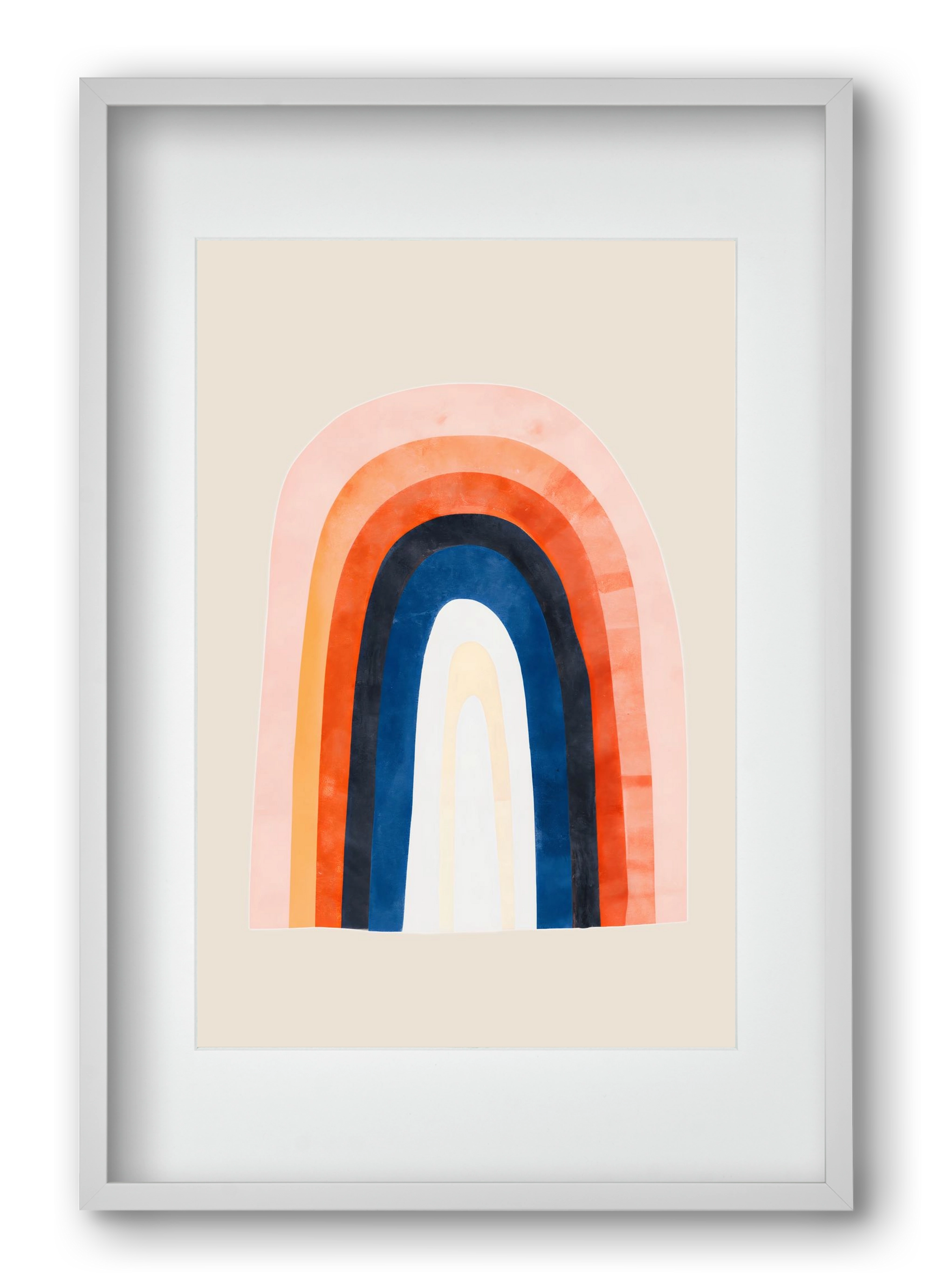 Over the rainbow, 40x60 cm (30x45 cm), Fehér keret, paszpartuval