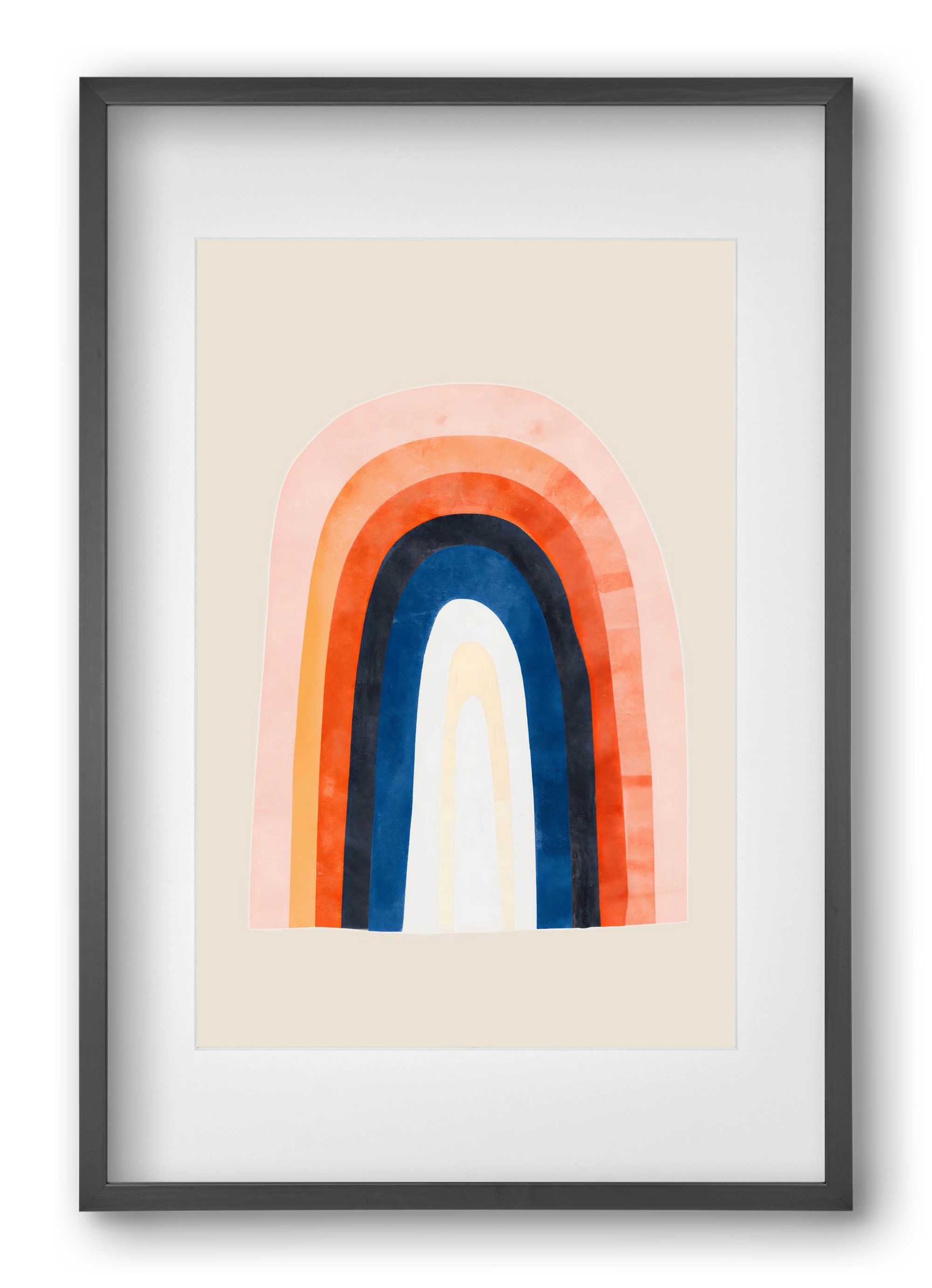 Over the rainbow, 40x60 cm (30x45 cm), Fekete keret, paszpartuval