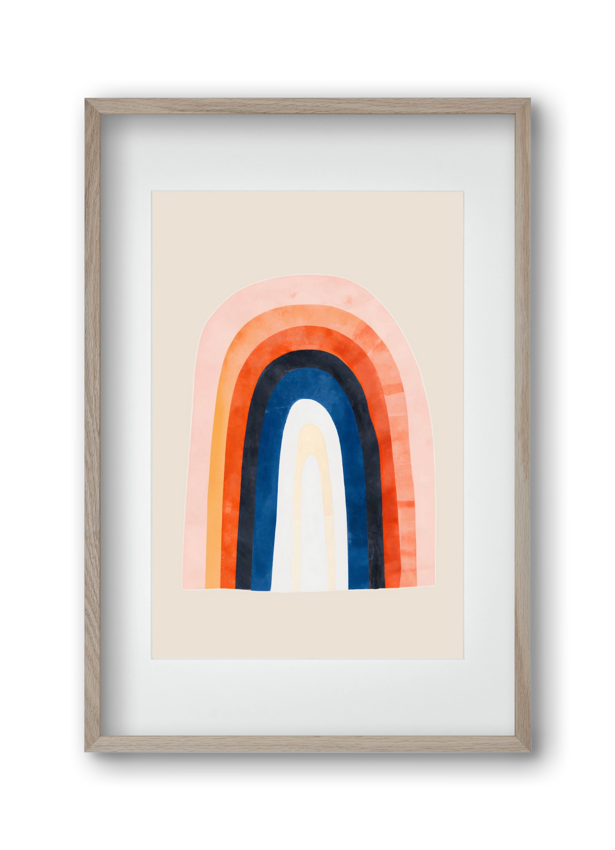 Over the rainbow, 30x45 cm (20x30 cm), Tölgy keret, paszpartuval