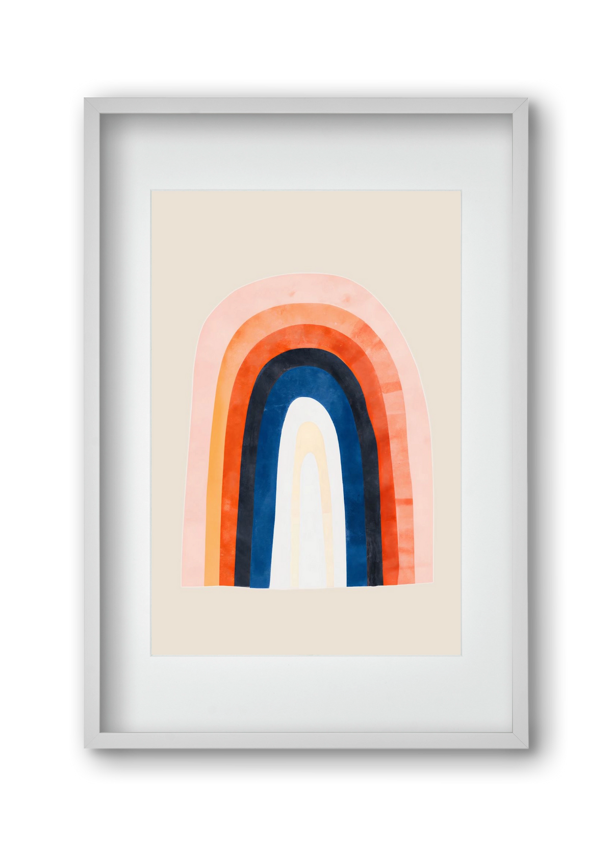 Over the rainbow, 30x45 cm (20x30 cm), Fehér keret, paszpartuval