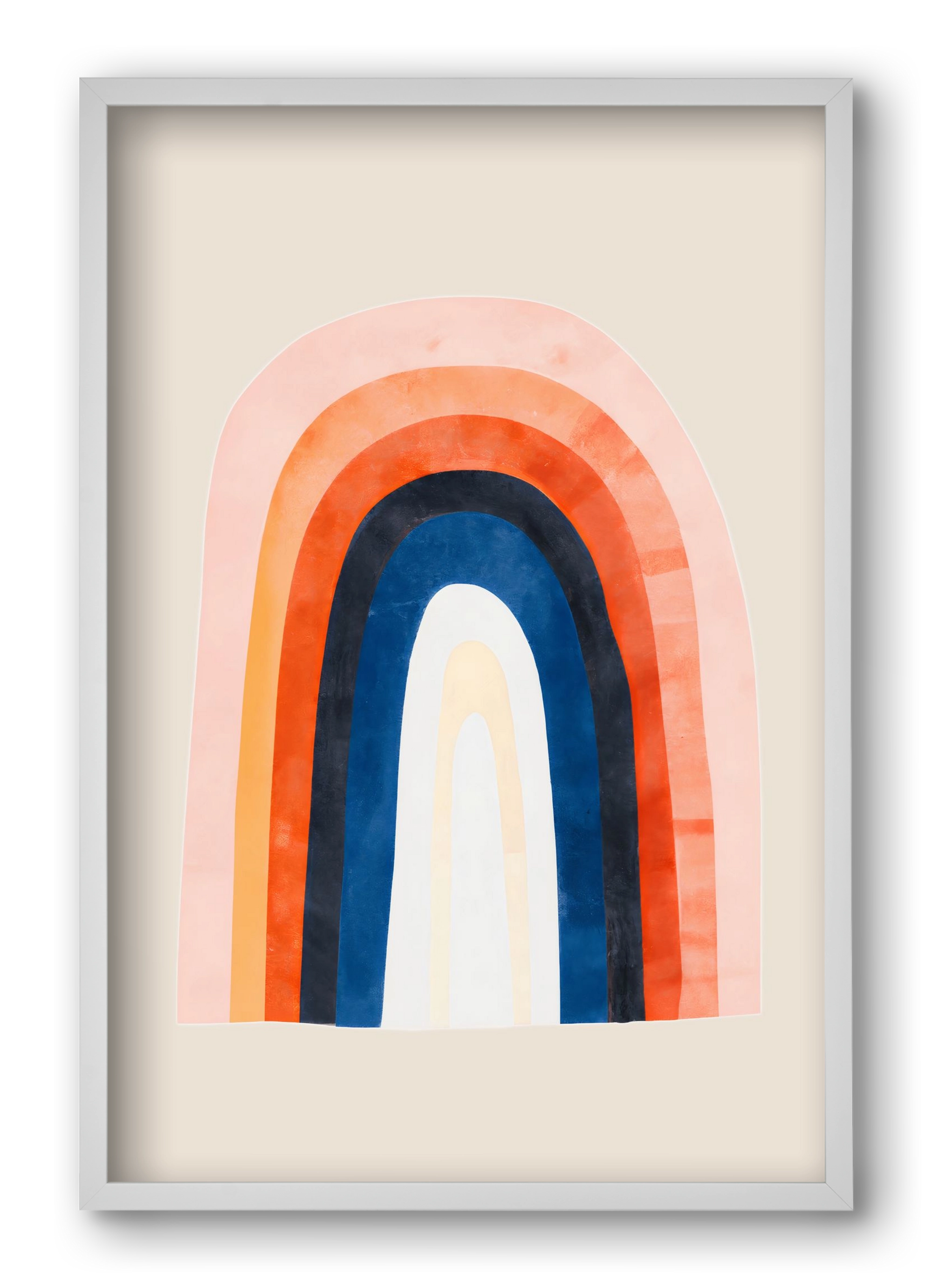 Over the rainbow, 40x60 cm (40x60 cm), Fehér keret